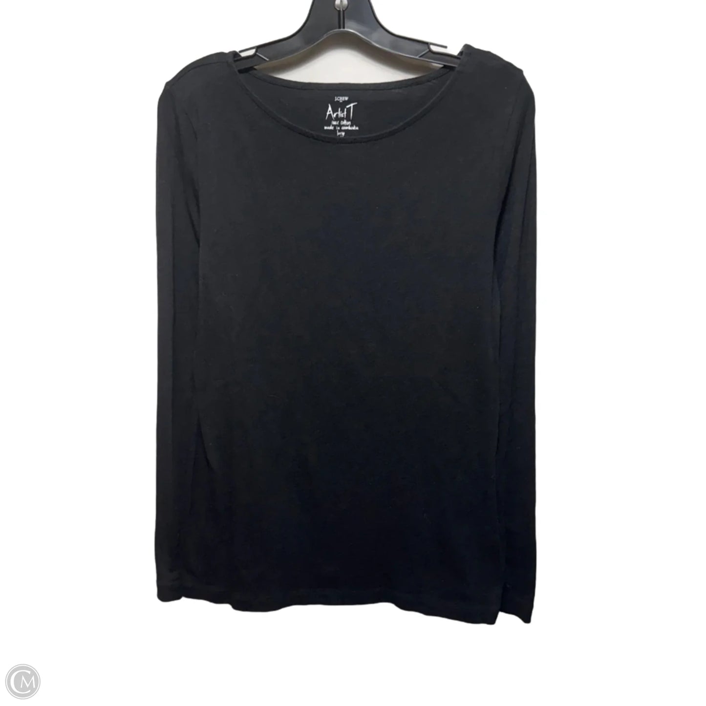 Top Long Sleeve Basic By J. Crew In Black, Size: L