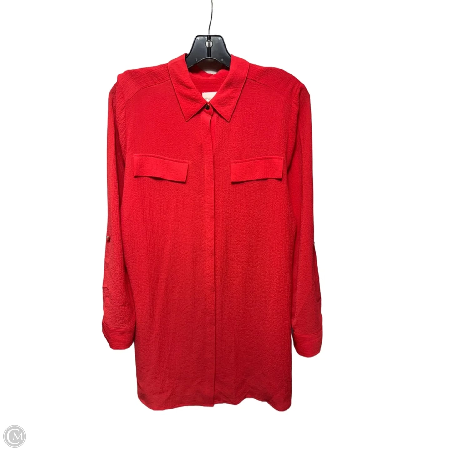 Top Long Sleeve By Chicos In Red, Size: M