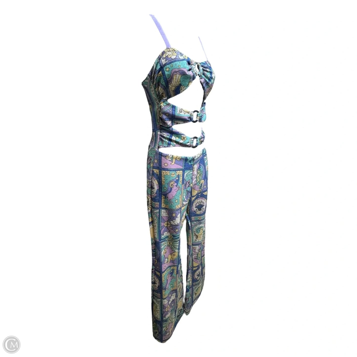 Eden Cutout Jumpsuit By Oceanus In Multi-colored, Size: 6