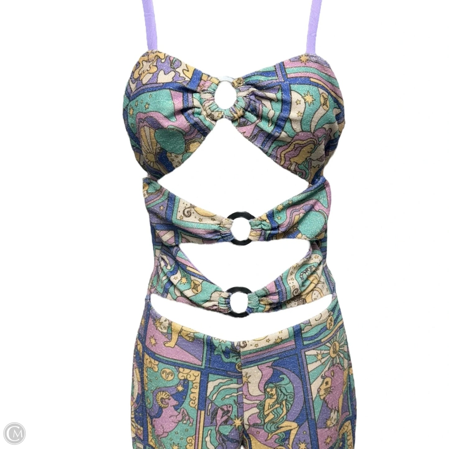 Eden Cutout Jumpsuit By Oceanus In Multi-colored, Size: 6