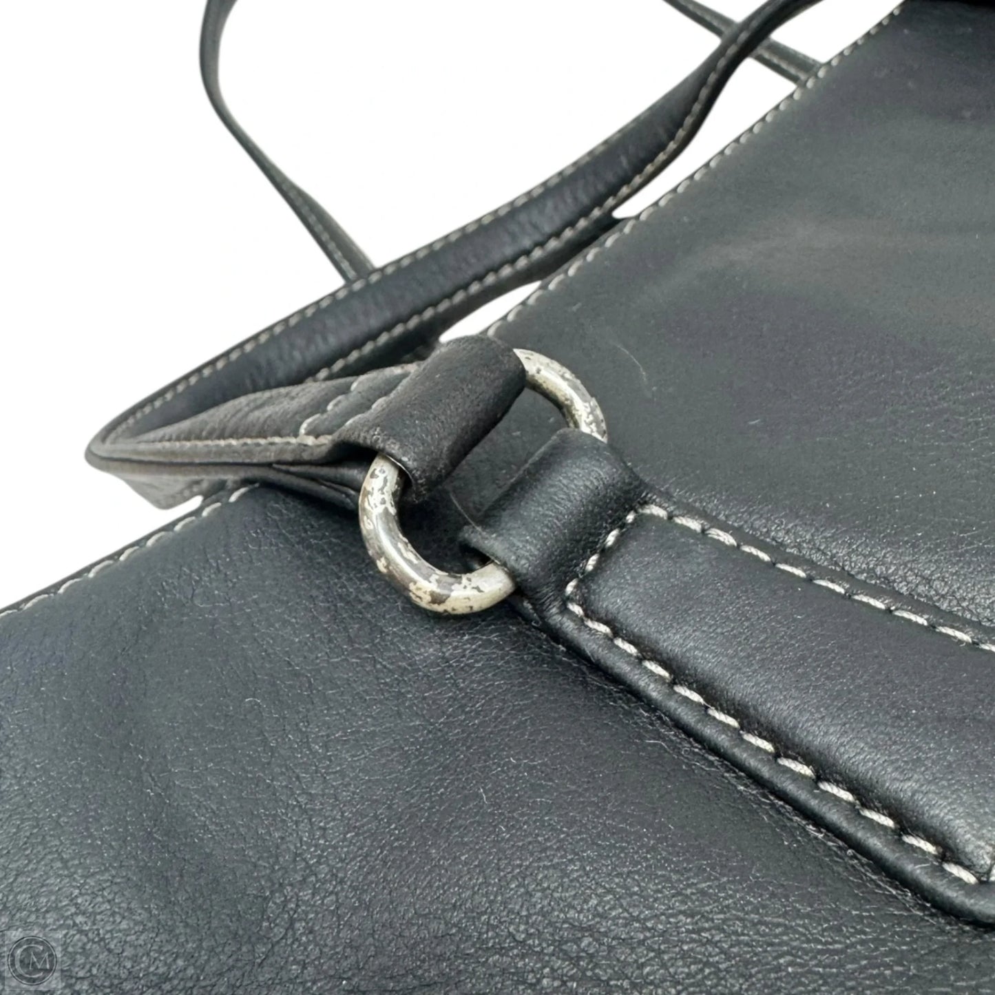 Handbag Leather By Fossil, Size: Small