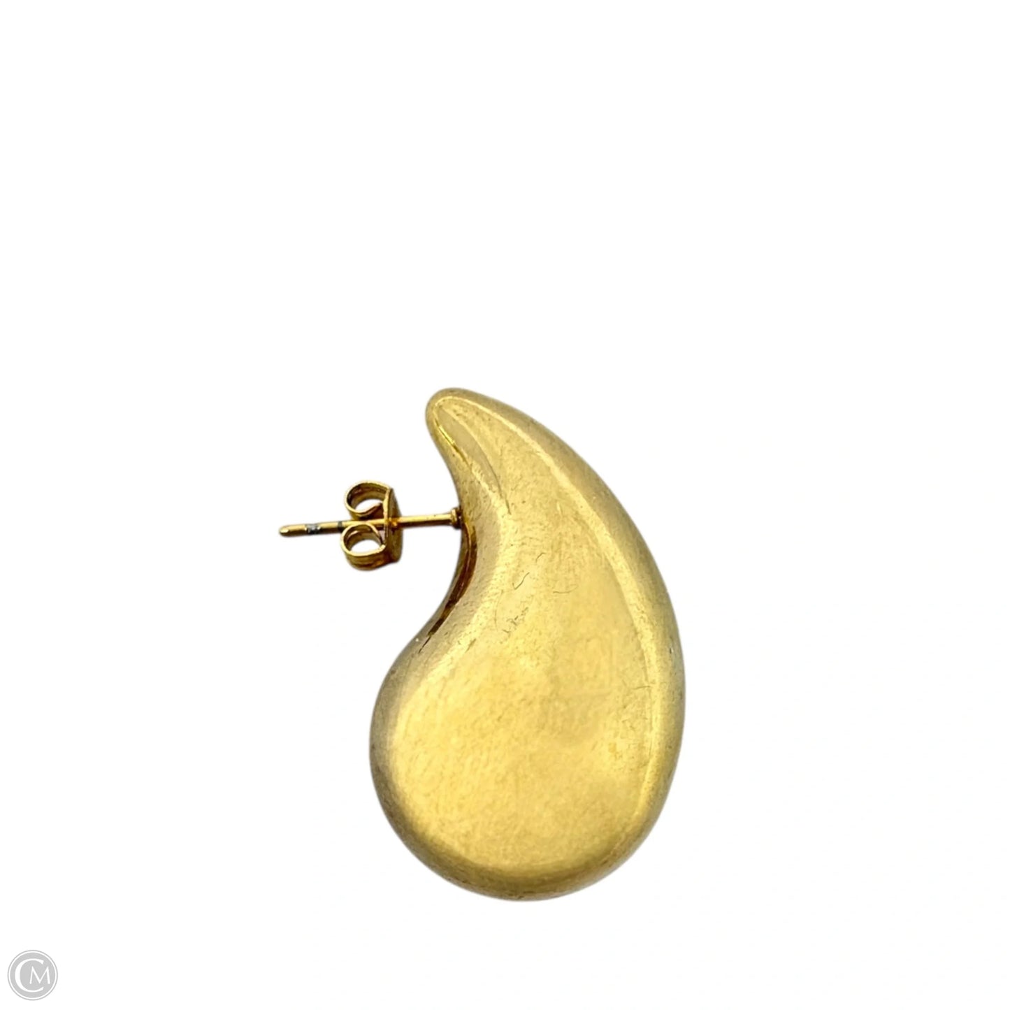 Iconic Teardrop Gold Tone Stud Earrings
