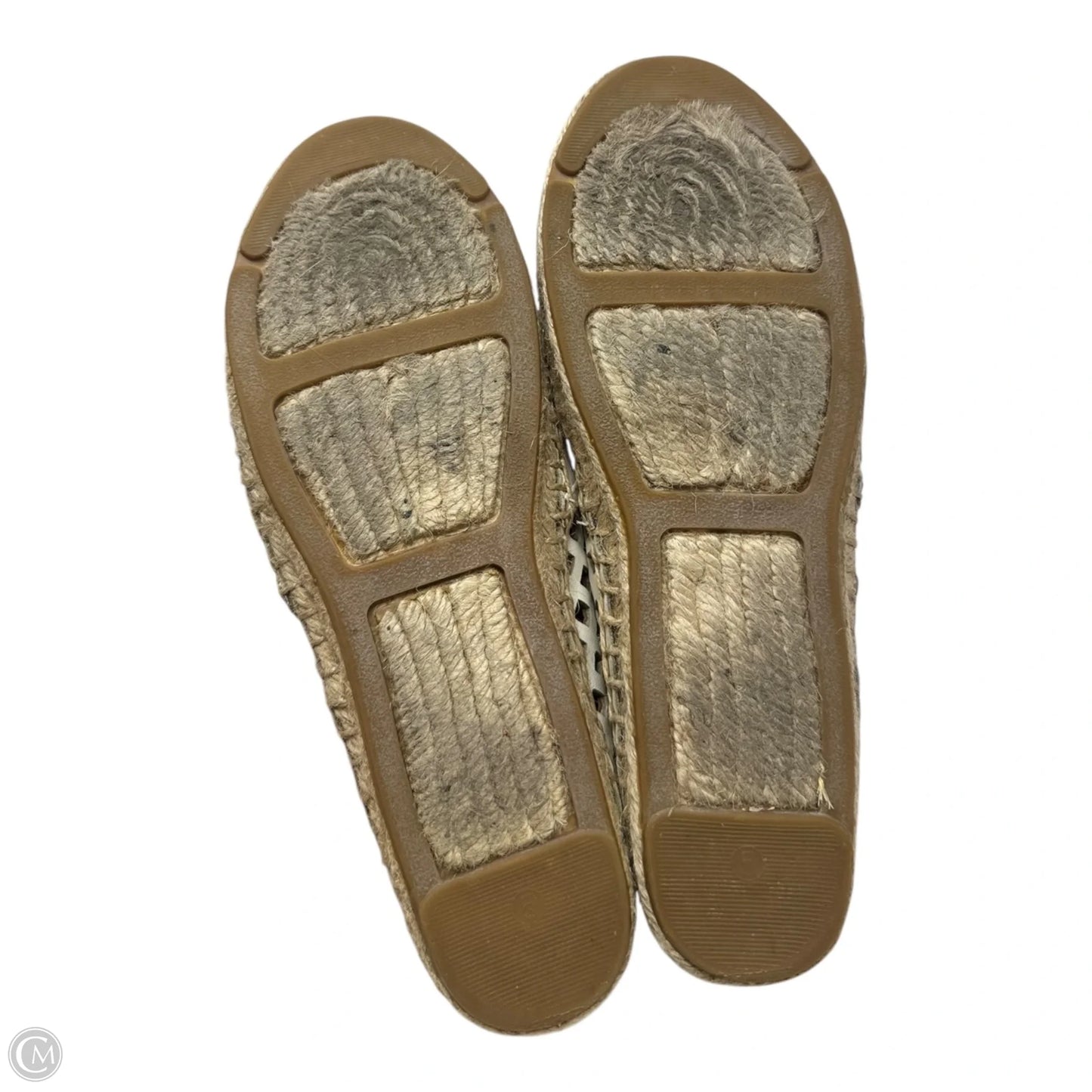 Thatched Espadrille Shoes Designer By Tory Burch In Cream, Size: 5