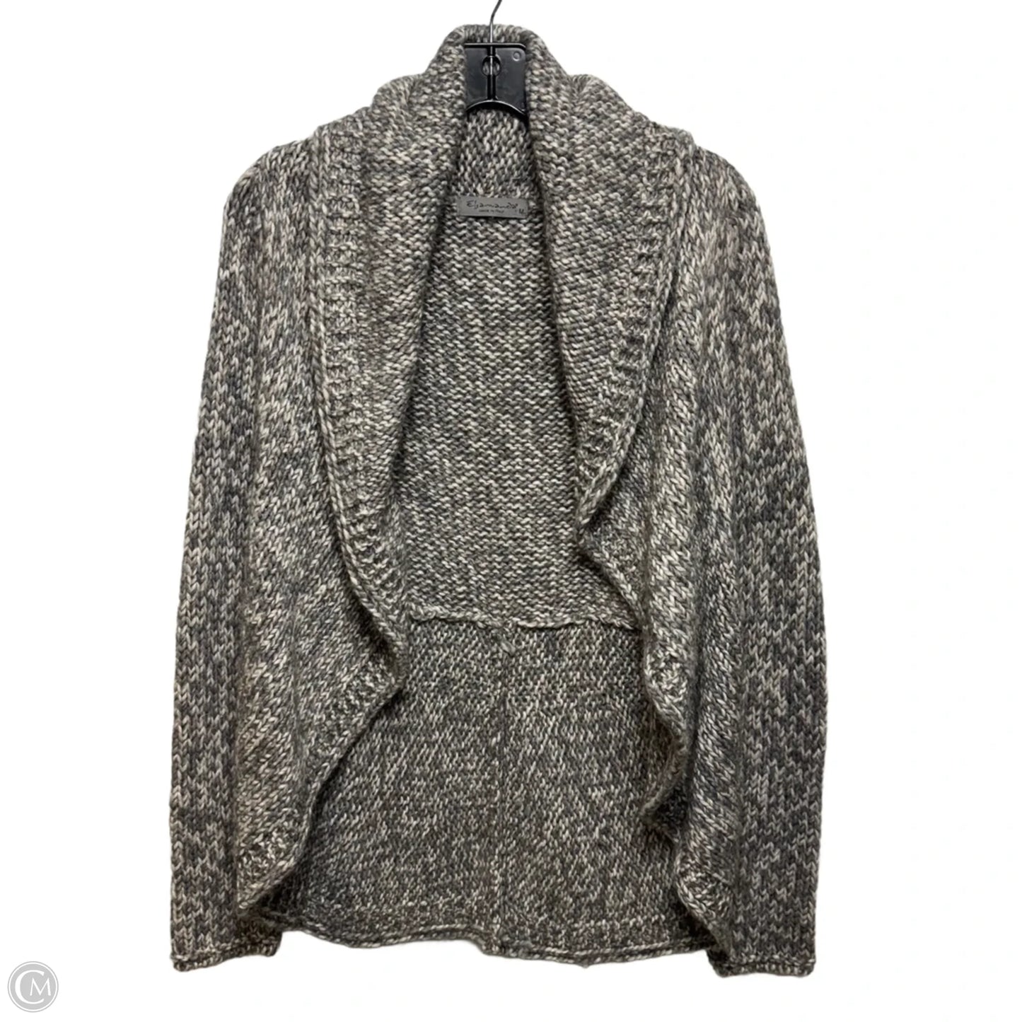 Sweater Cardigan By Elsamanda In Grey, Size: M