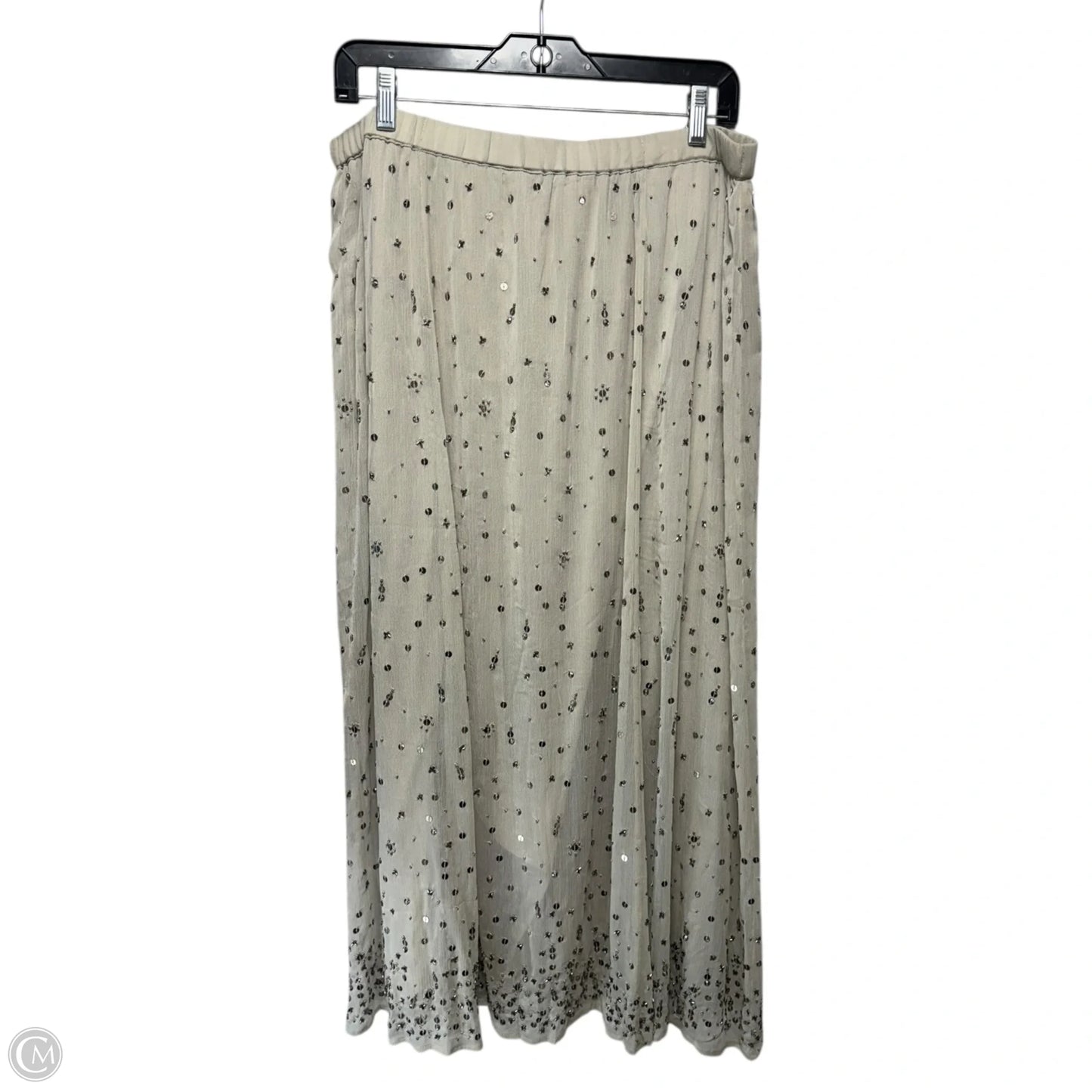 Sequin Skirt Maxi By Soft Surroundings In Grey, Size: Lp