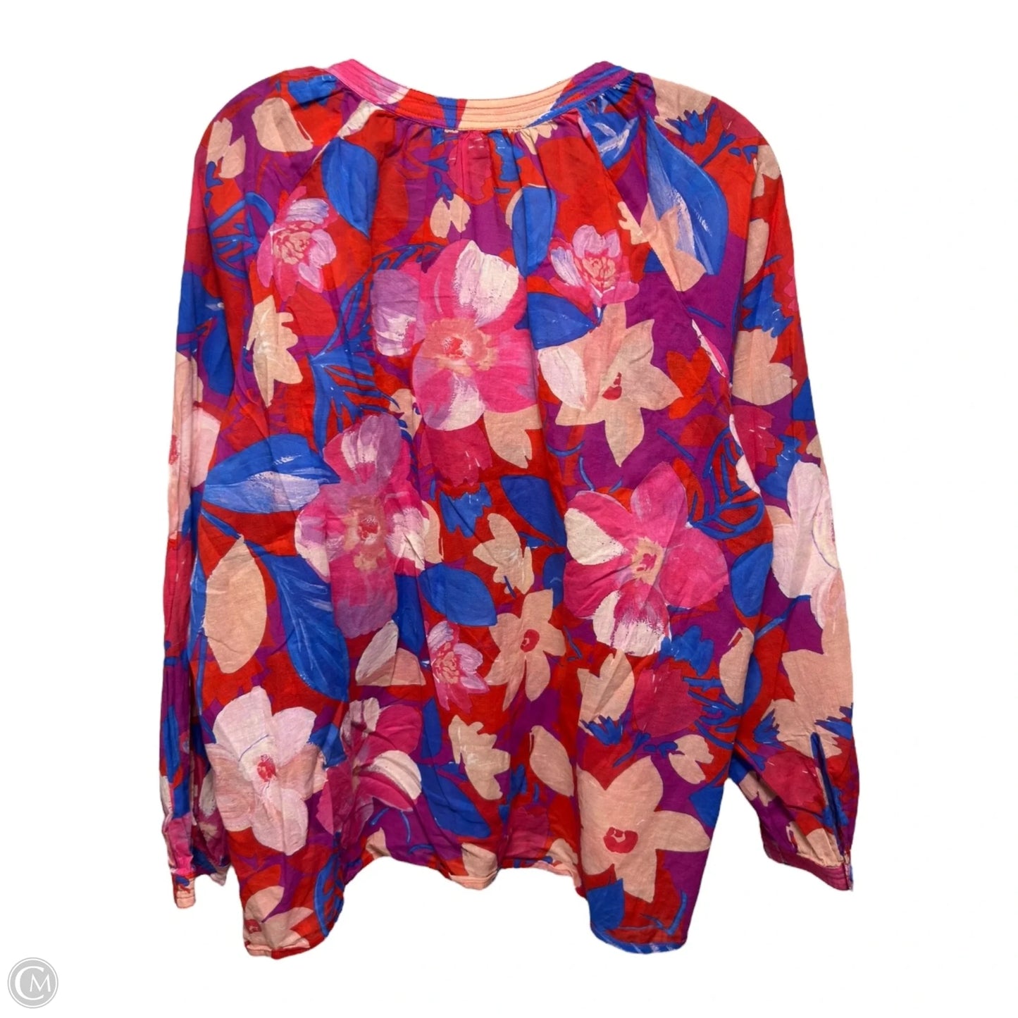 Giverney Gardens Raglan Poet Blouse By Johnny Was In Floral Print, Size: S