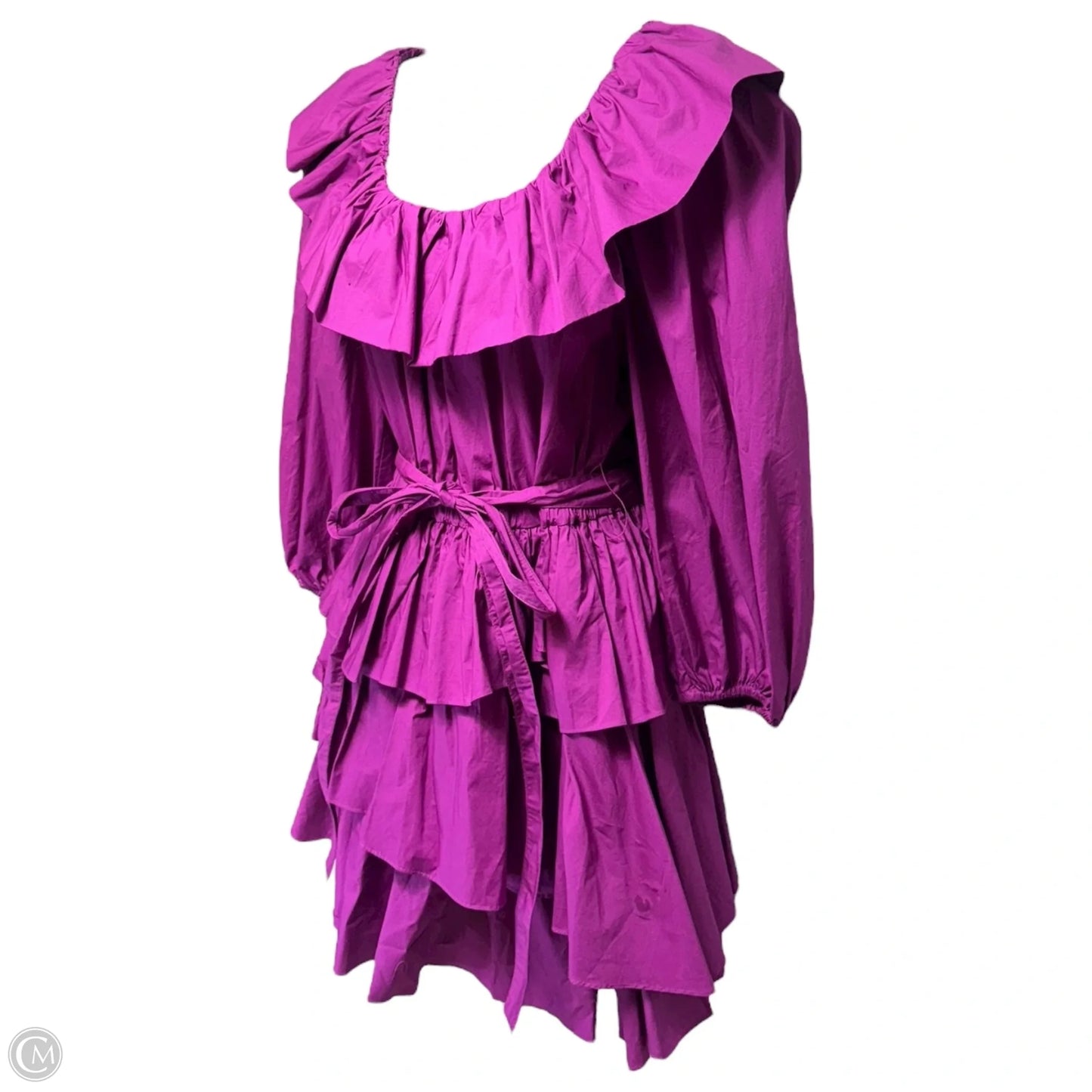 Giselle Tiered Mini Dress By Ulla Johnson In Purple, Size: 4