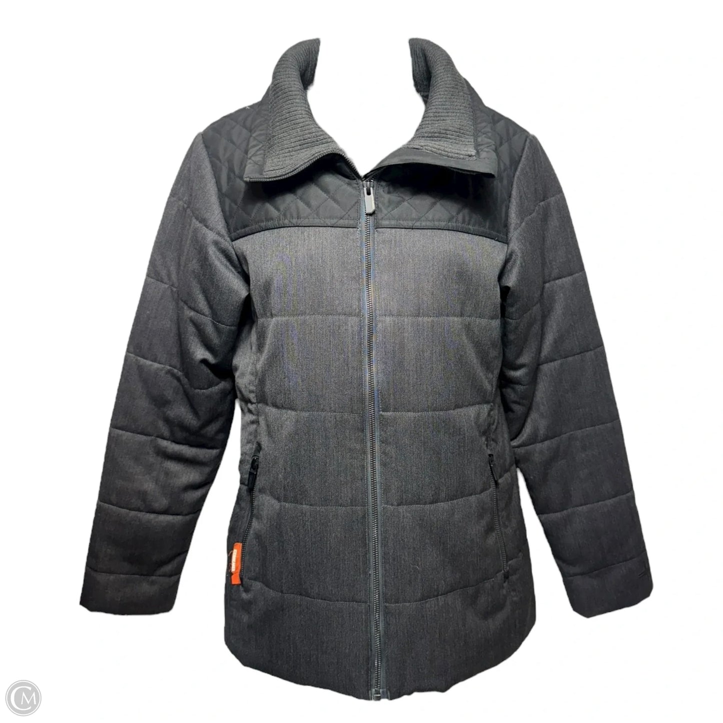 Helena Merinoloft Wool Puffer Coat By Icebreaker In Grey, Size: S