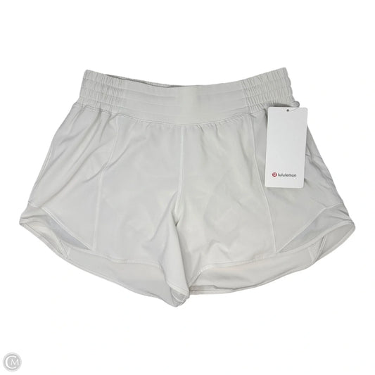 Hotty Hot 4” Athletic Shorts By Lululemon In Cream, Size: 8