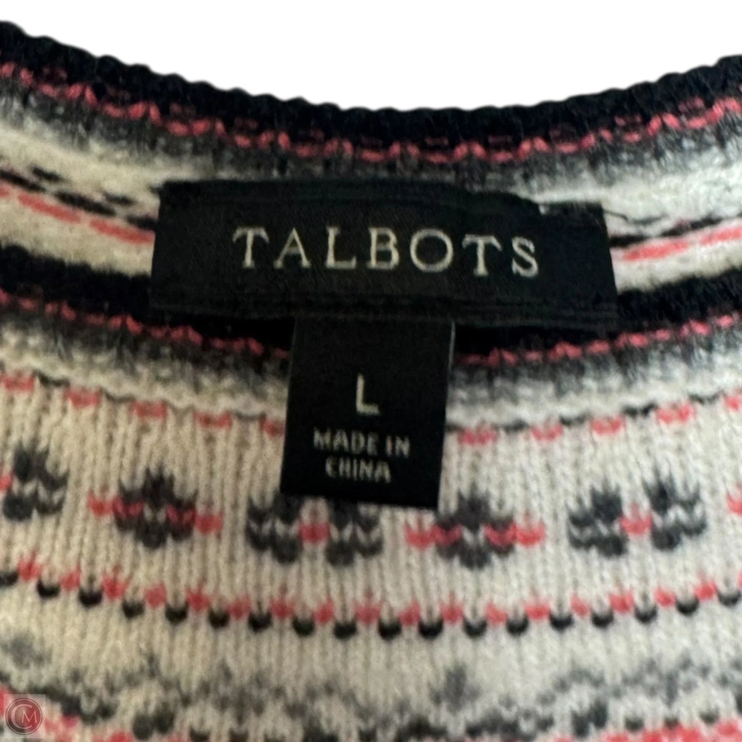 Sweater By Talbots In Multi-colored, Size: L