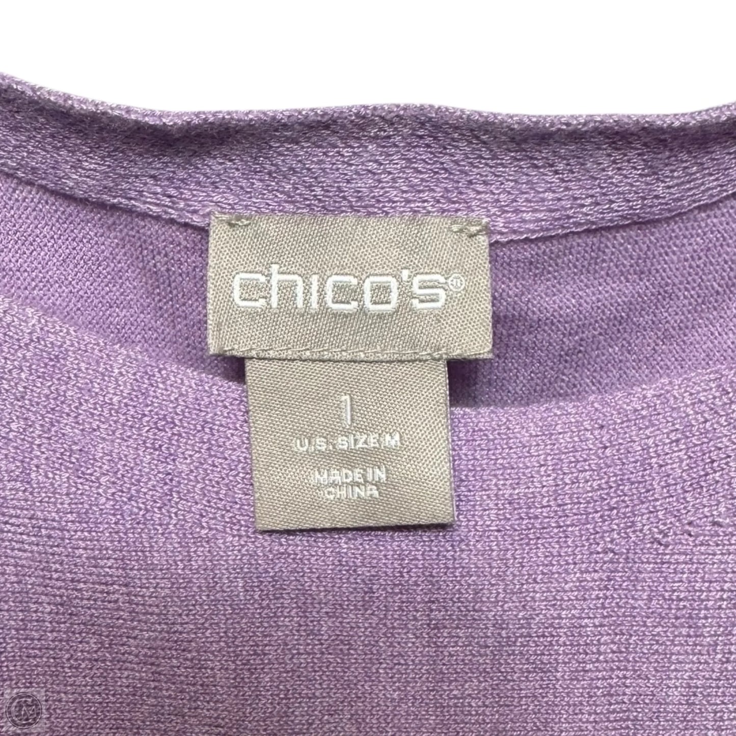Sweater By Chicos In Purple, Size: M