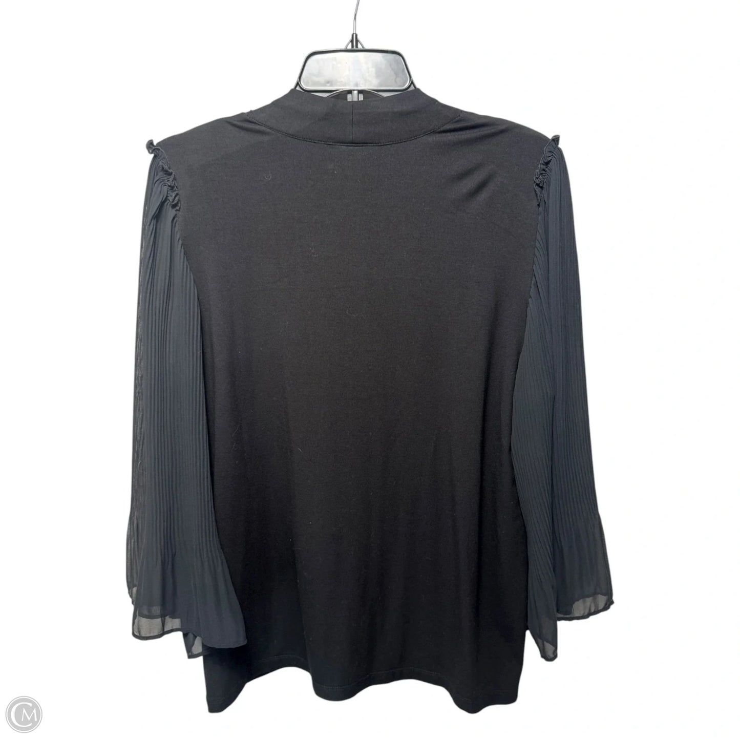 Top Long Sleeve By Chicos In Black, Size: L