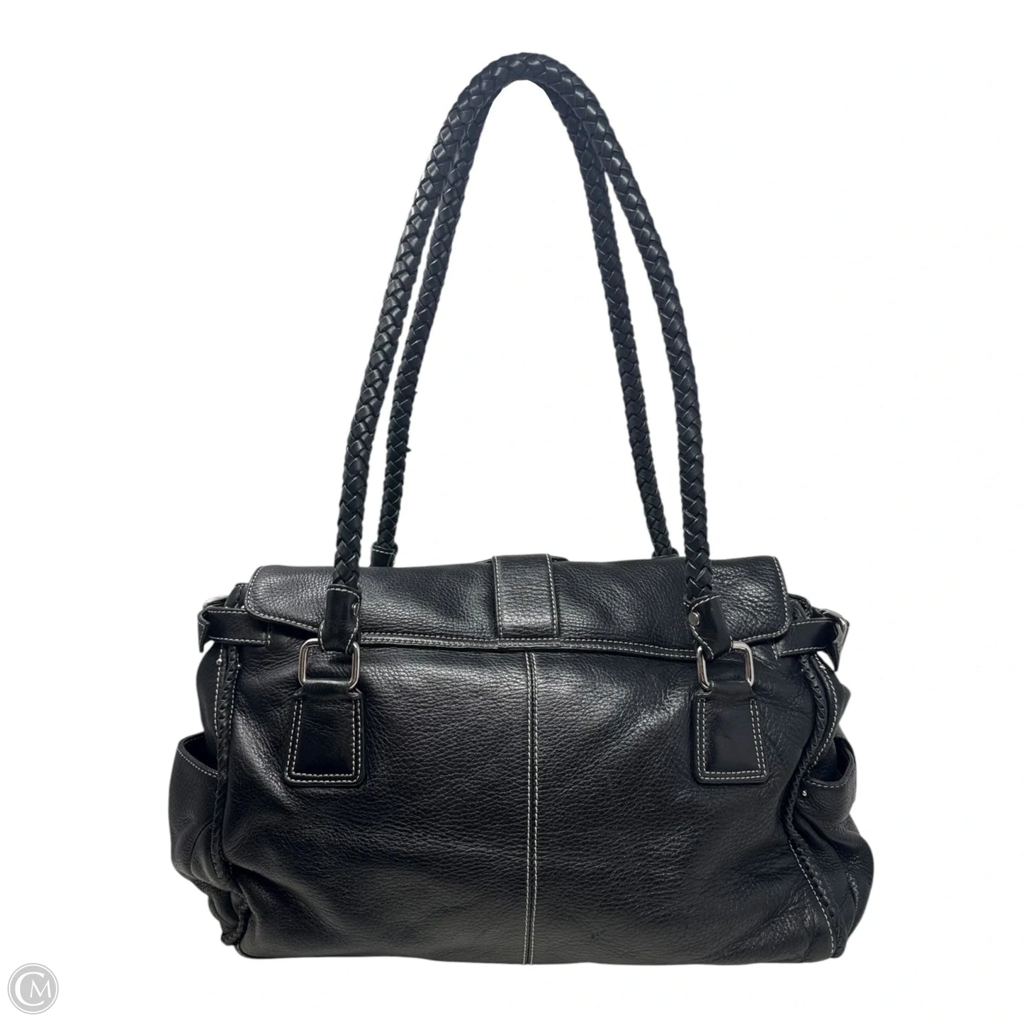 Tahoe Hobo Handbag Leather By Donald Pliner, Size: Large