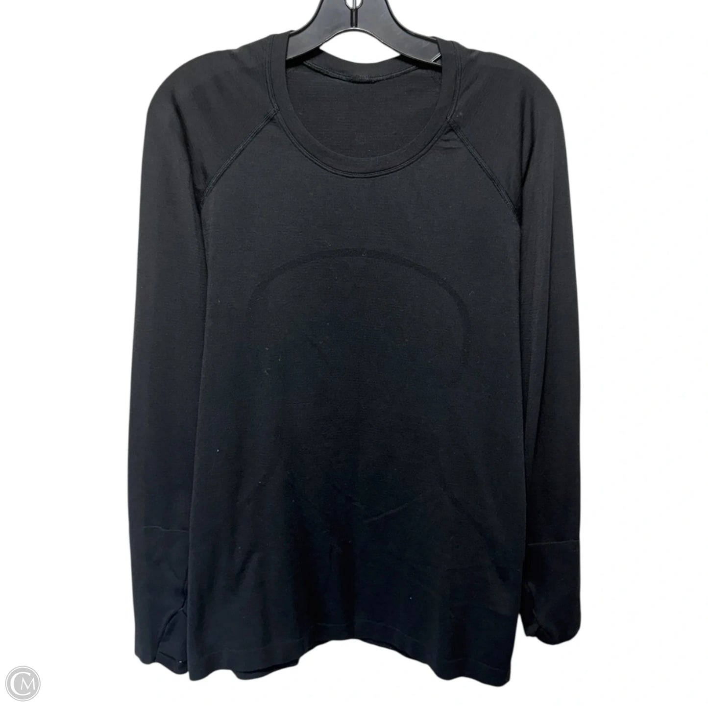 Athletic Top Long Sleeve Crewneck By Lululemon In Black, Size: 10