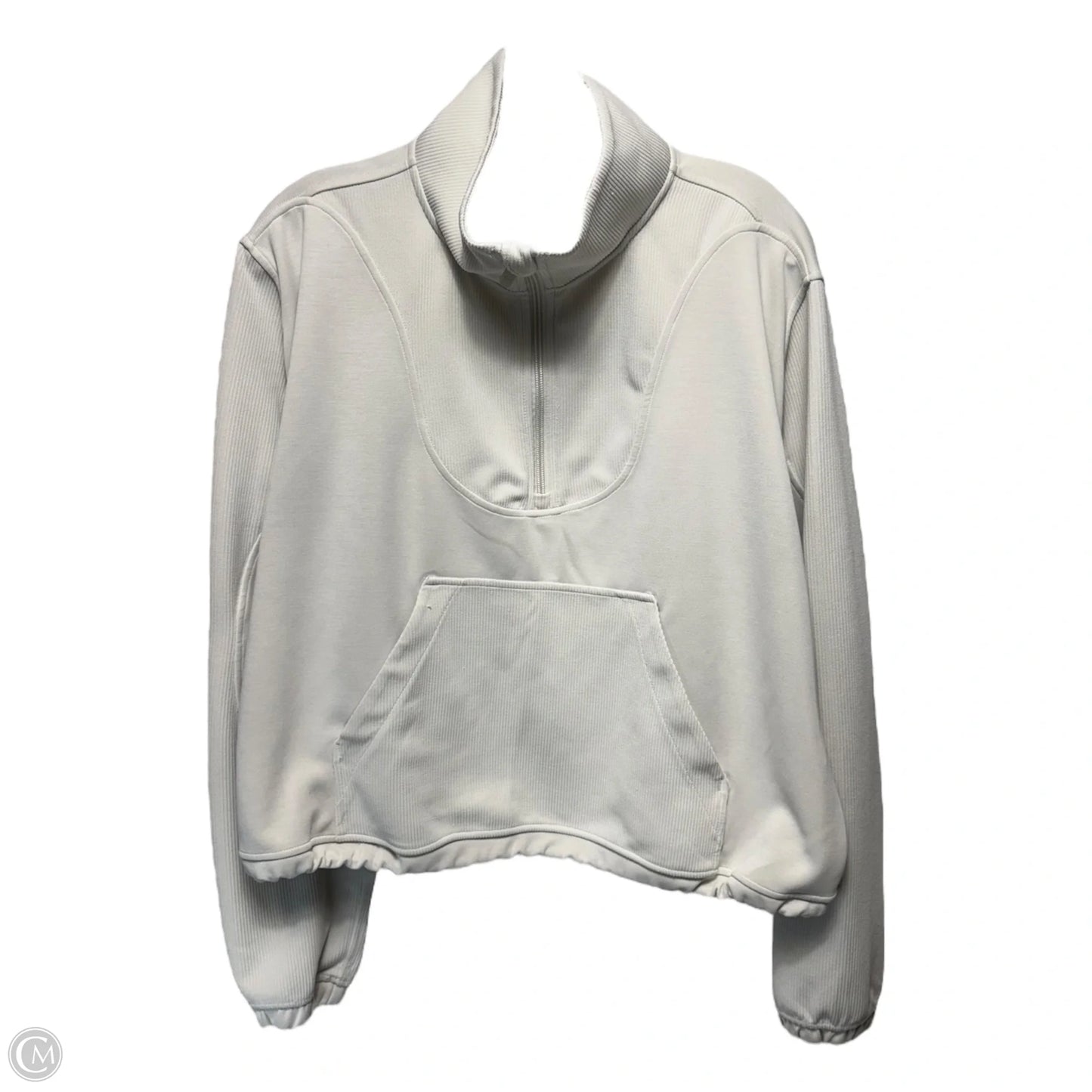 Athletic Sweatshirt Collar By Lululemon In Ivory, Size: 12