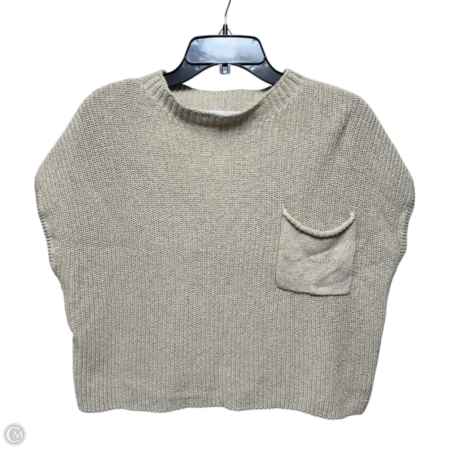 Knit Top Sleeveless By Free People In Beige, Size: M