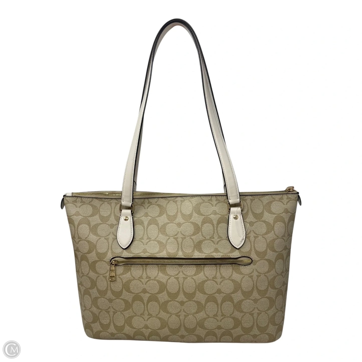 Signature Gallery Tote Designer By Coach, Size: Medium