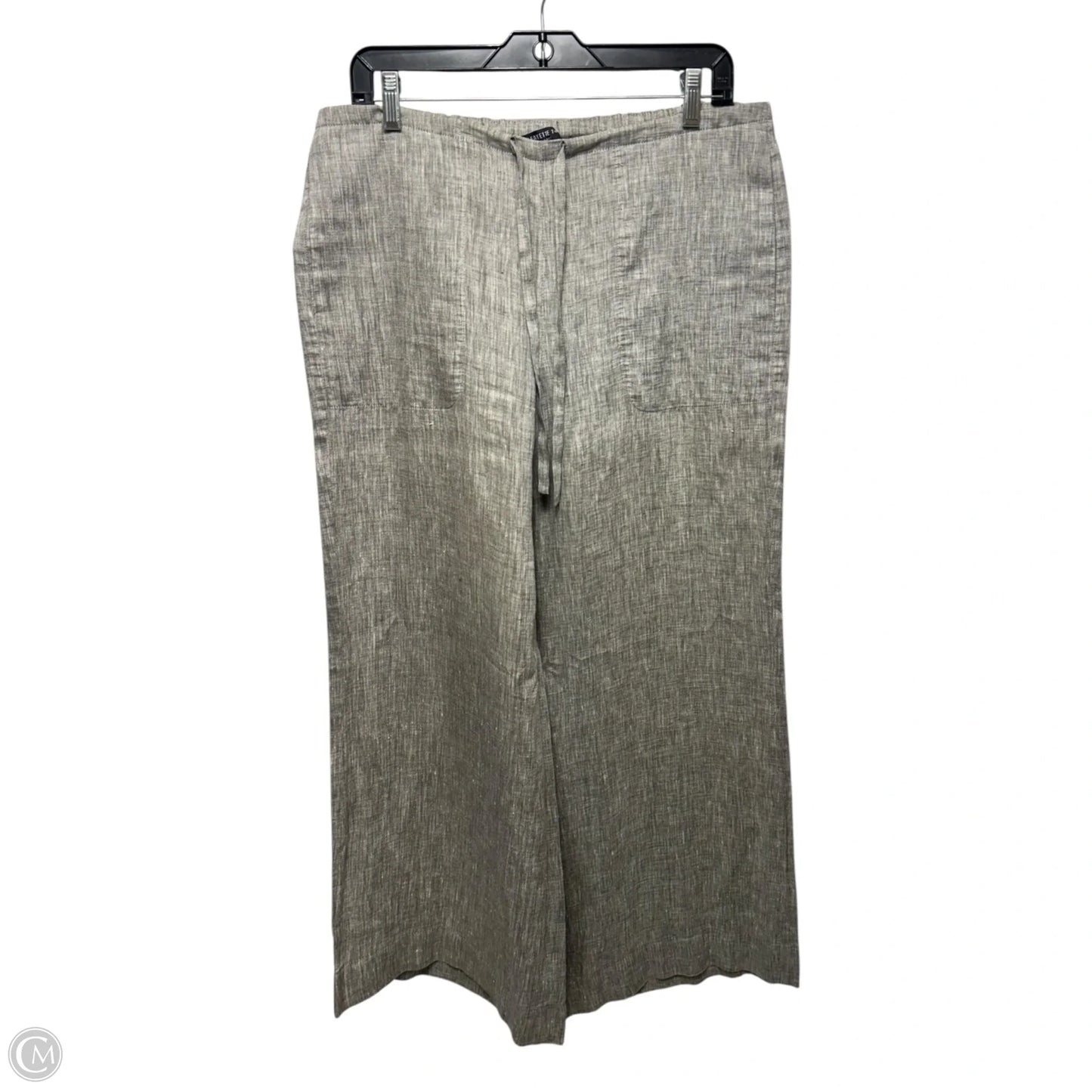 Linen Pants Designer By Lafayette 148 In Grey, Size: S