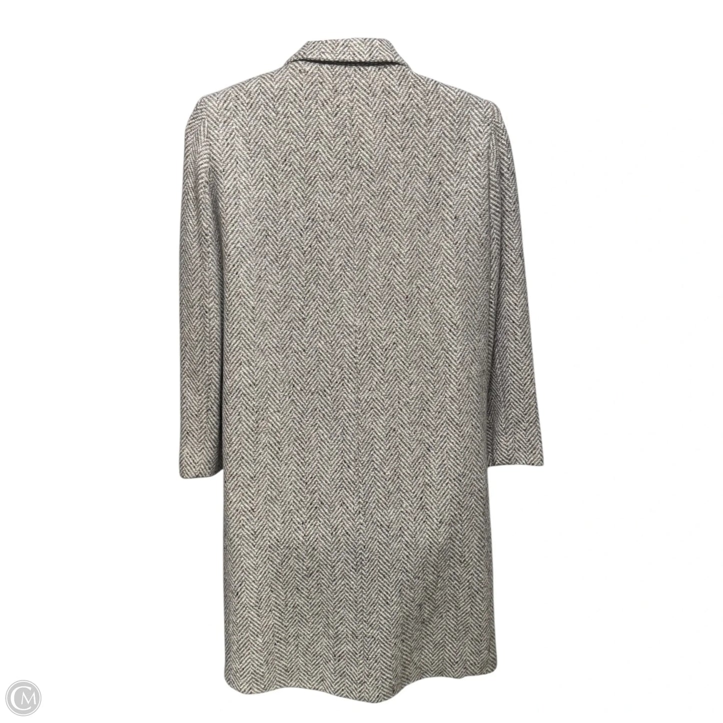 Wool Blend Coat By Marvin Richards In Cream & Tan, Size: 12