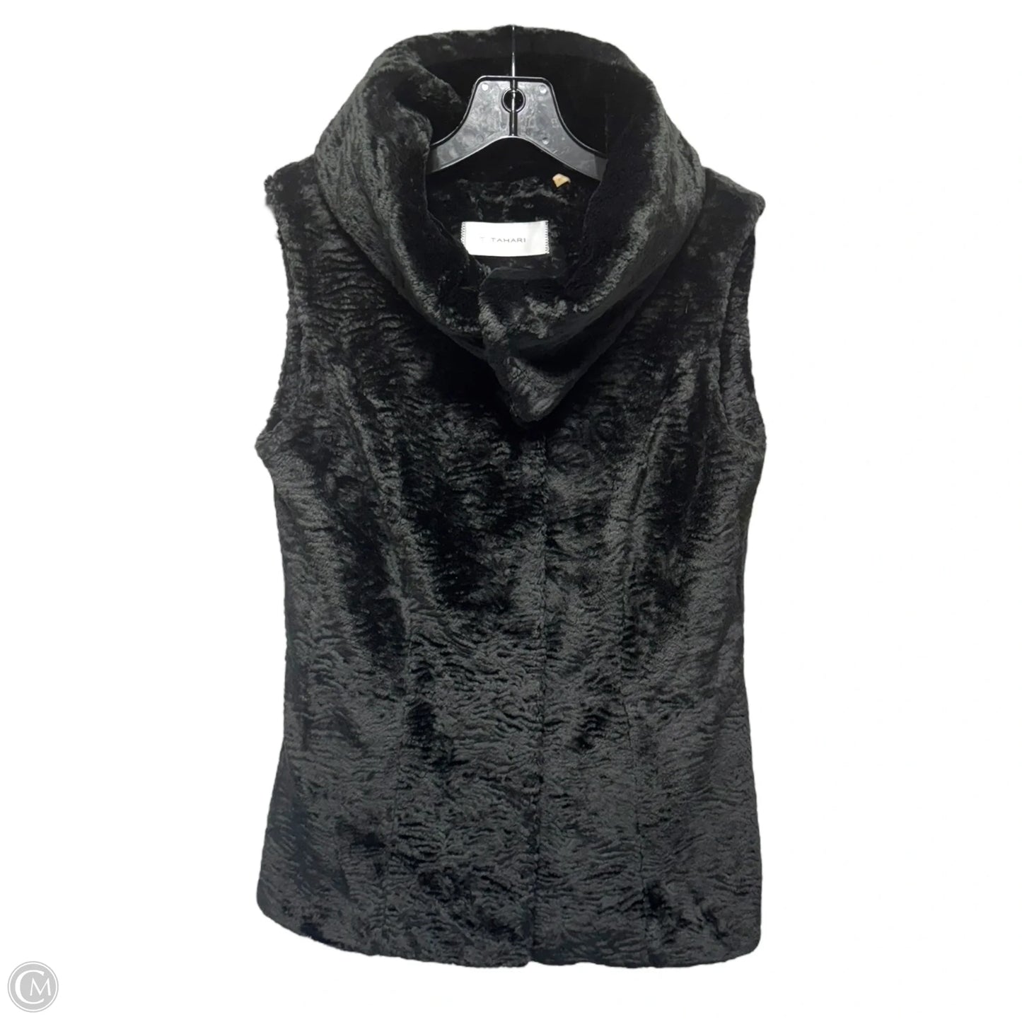 Vest Faux Fur & Sherpa By T Tahari In Black, Size: XS