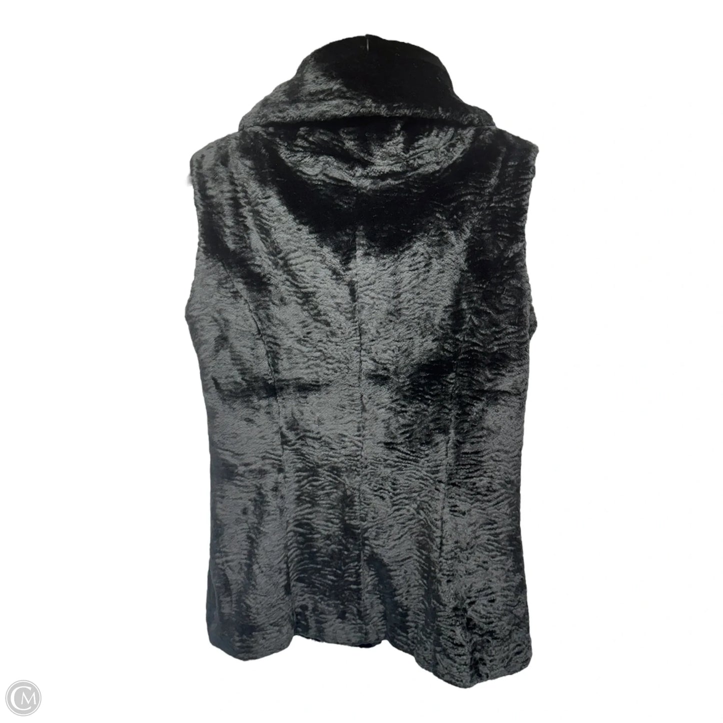 Vest Faux Fur & Sherpa By T Tahari In Black, Size: XS