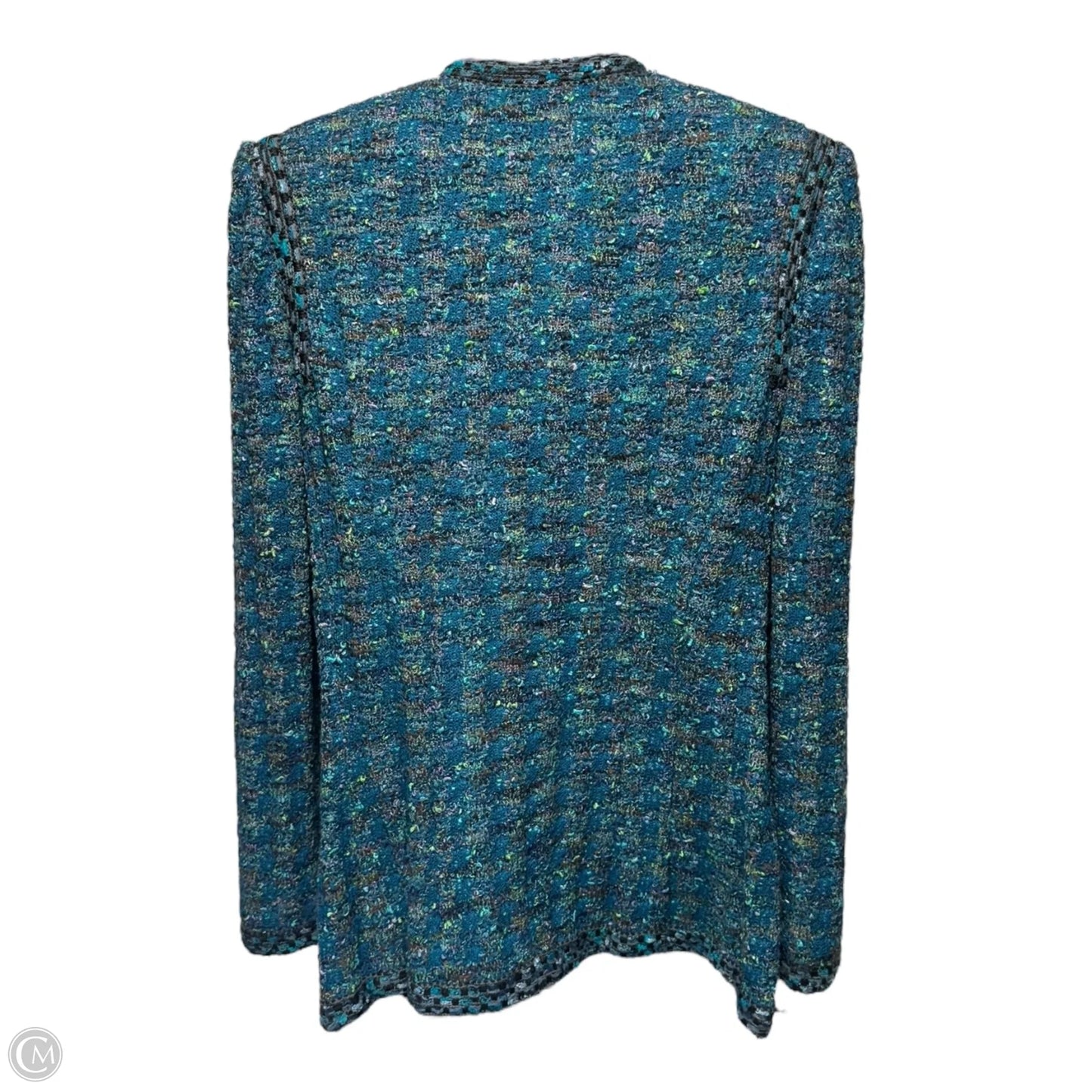 Jacket Luxury Designer By St John Collection In Blue, Size: 8