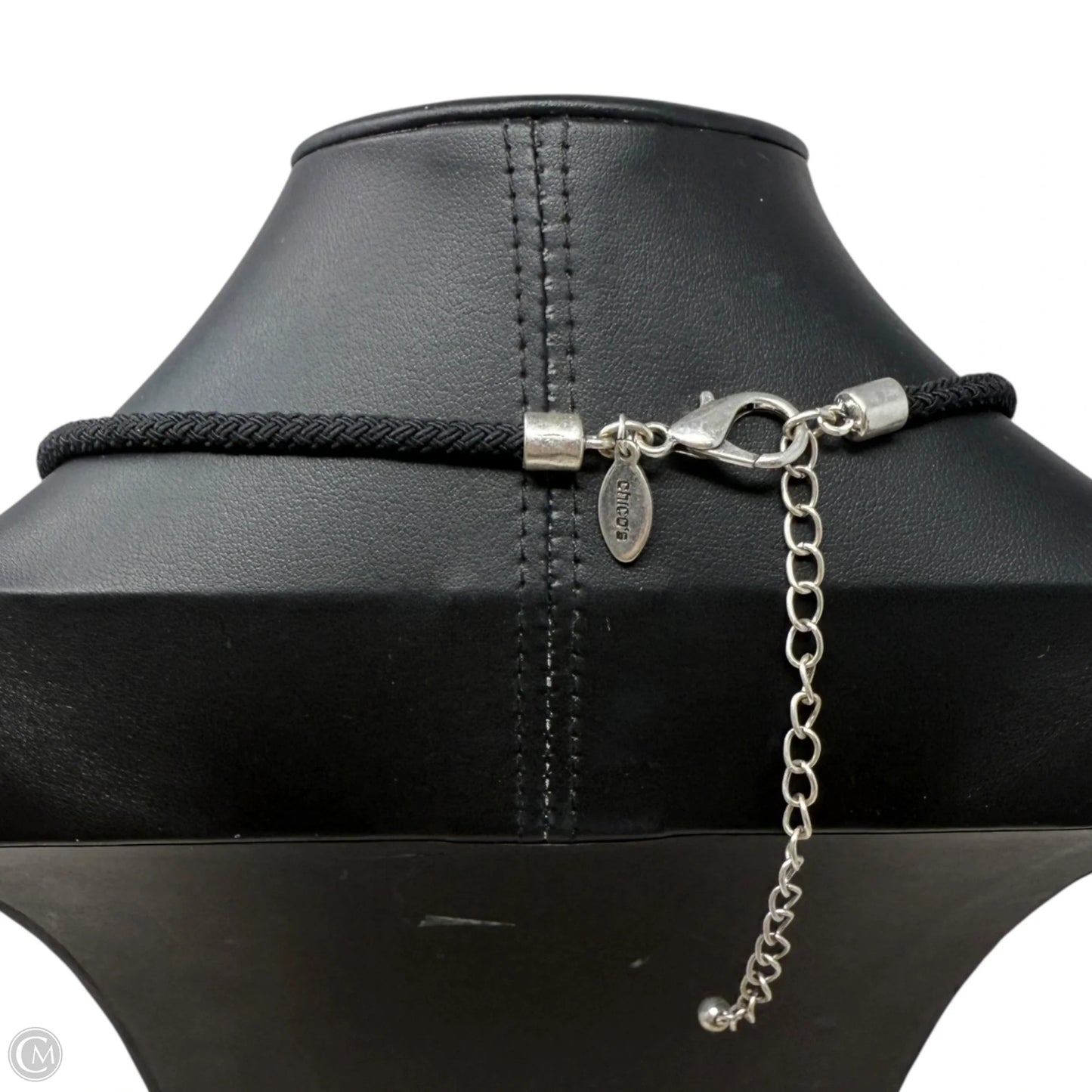 Beaded Double Circle Tassel Necklace In Black & White By Chicos