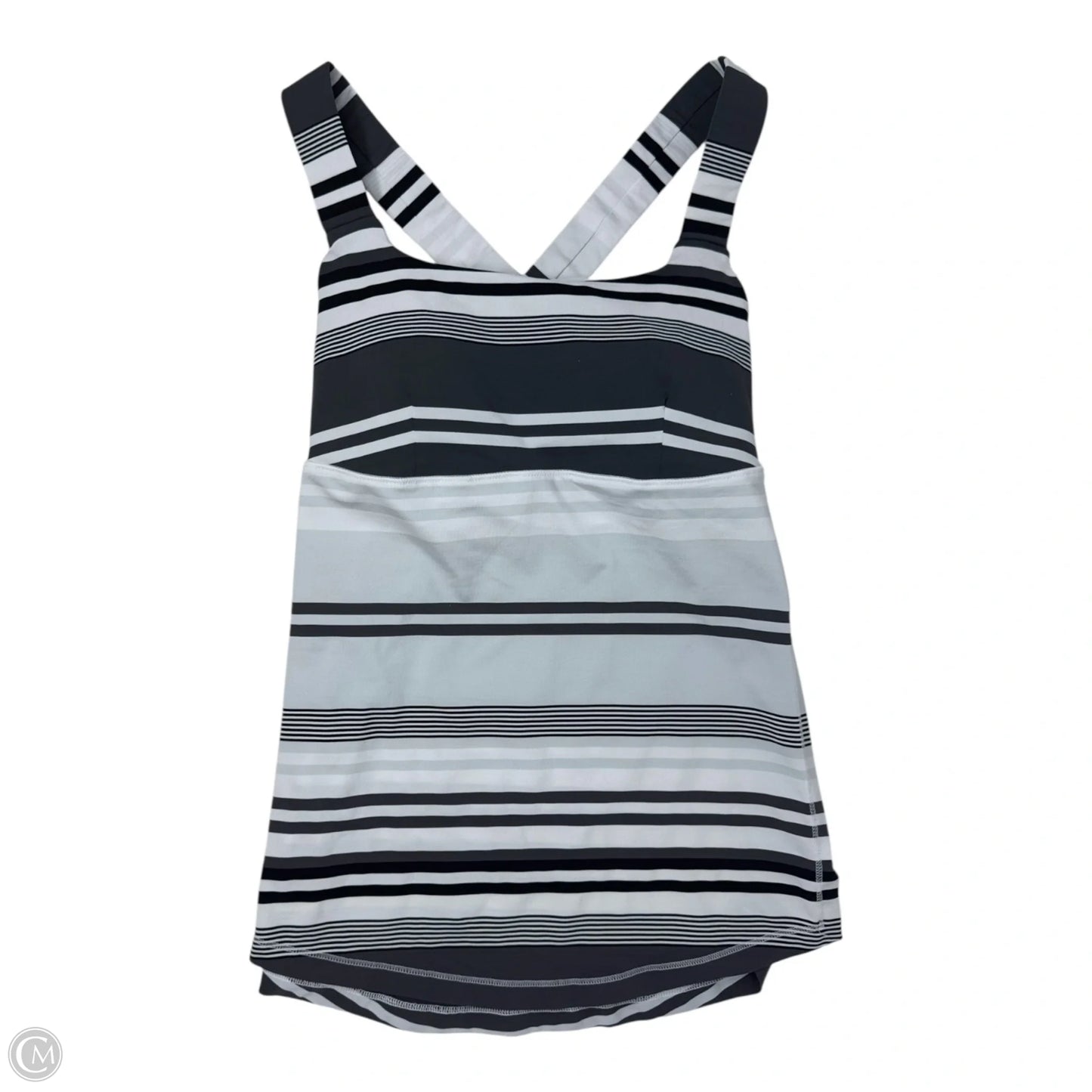 Athletic Tank Top By Lululemon In Striped Pattern, Size: S