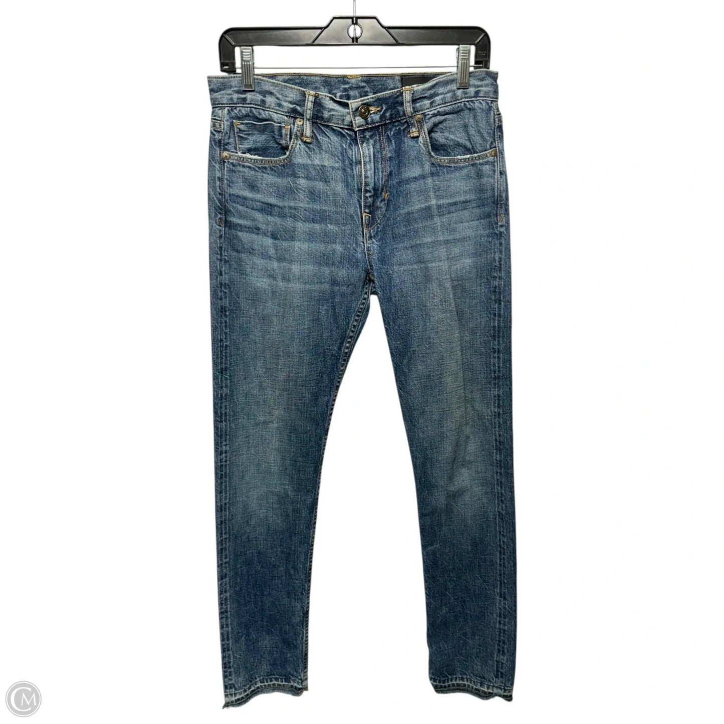 Jeans Skinny By Vince In Blue Denim, Size: 4
