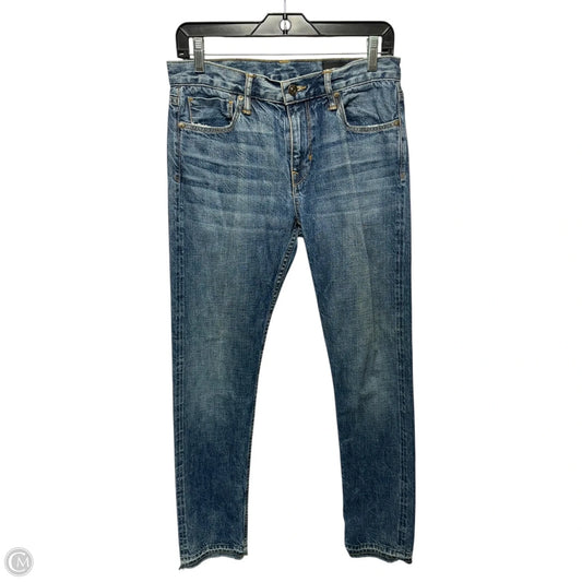 Jeans Skinny By Vince In Blue Denim, Size: 4