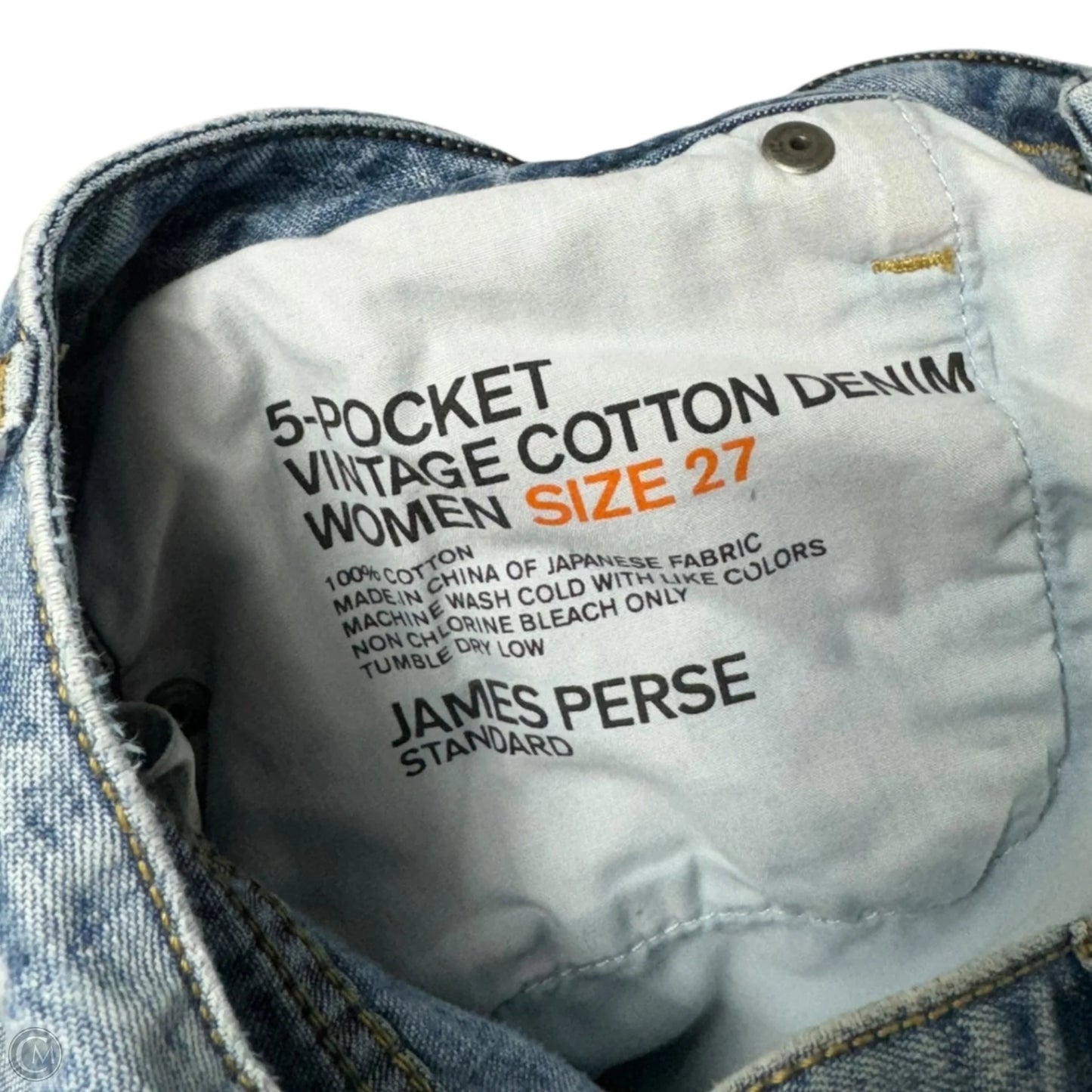 Jeans Skinny By James Perse In Blue Denim, Size: 4