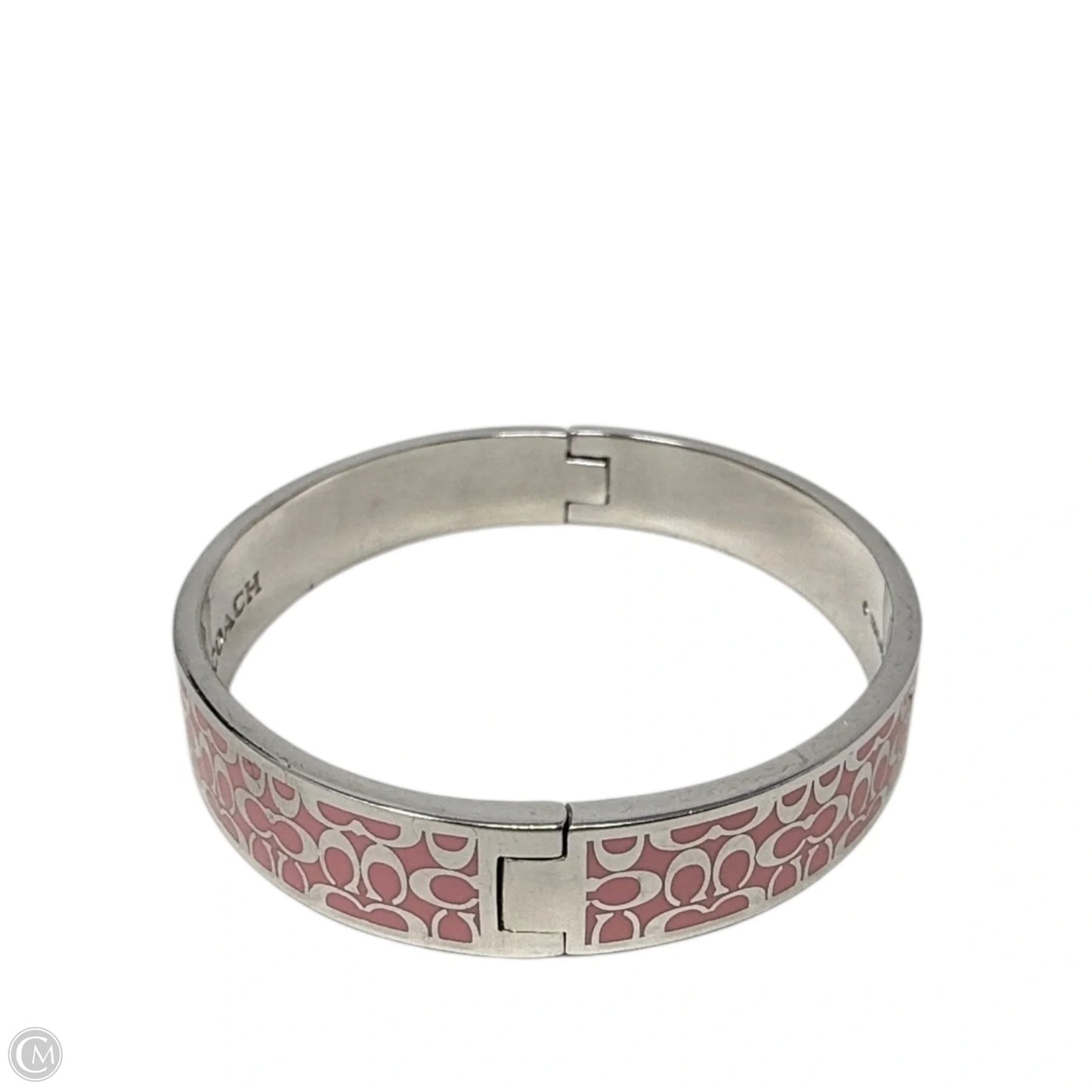 Signature C Hinged Bangle Bracelet Designer By Coach