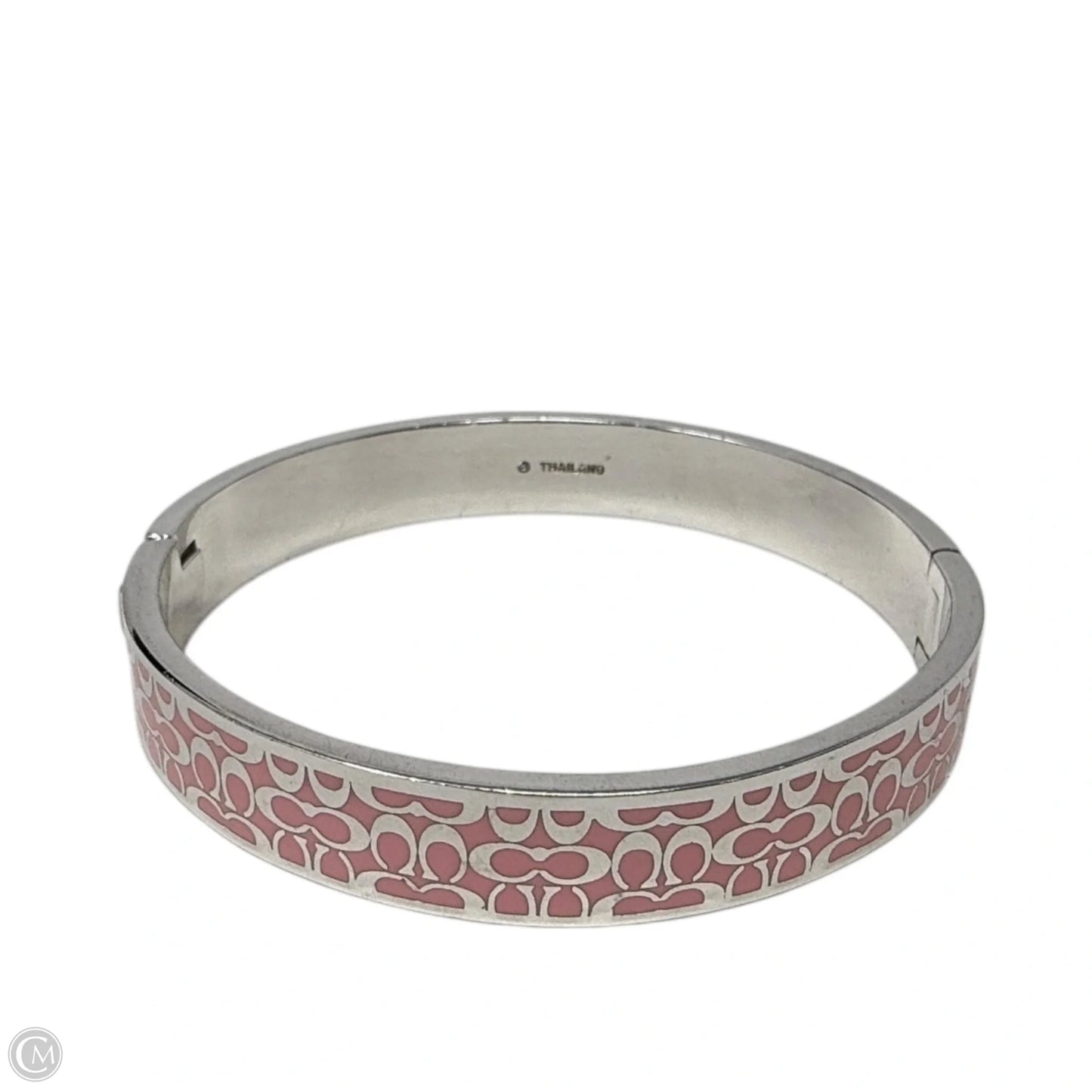 Signature C Hinged Bangle Bracelet Designer By Coach