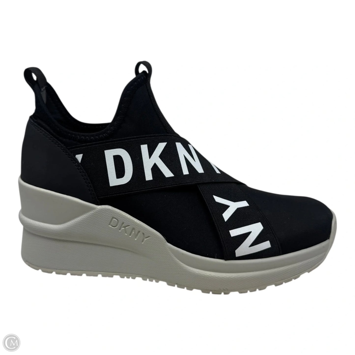 Shoes Sneakers By Dkny In Black & White, Size: 7.5