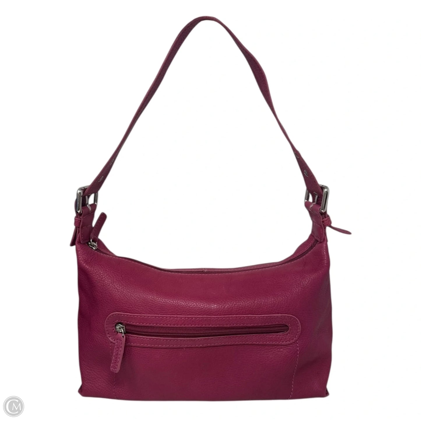 Shoulder Handbag Leather By Fossil, Size: Medium