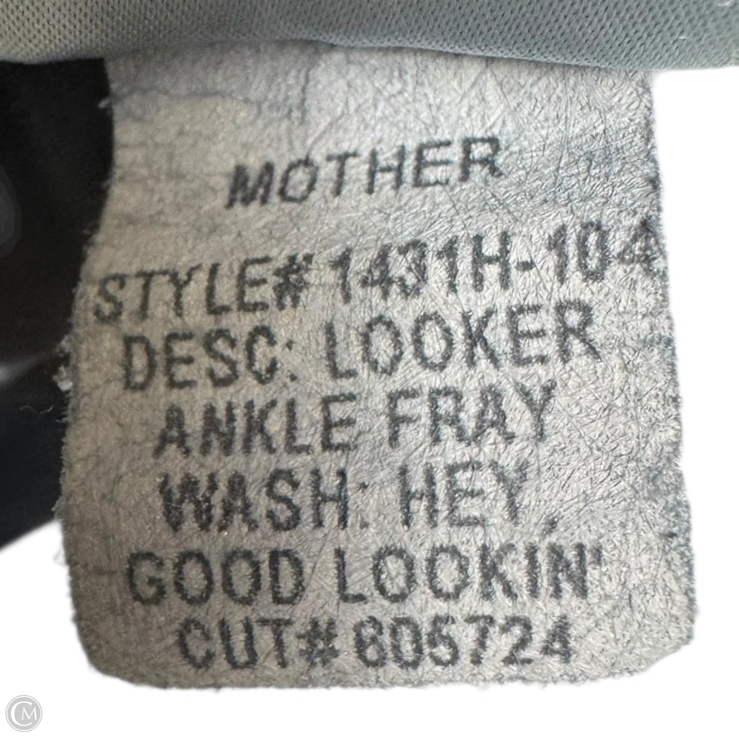 Looker Ankle Fray Jeans Skinny By Mother In Blue Denim, Size: 2/26