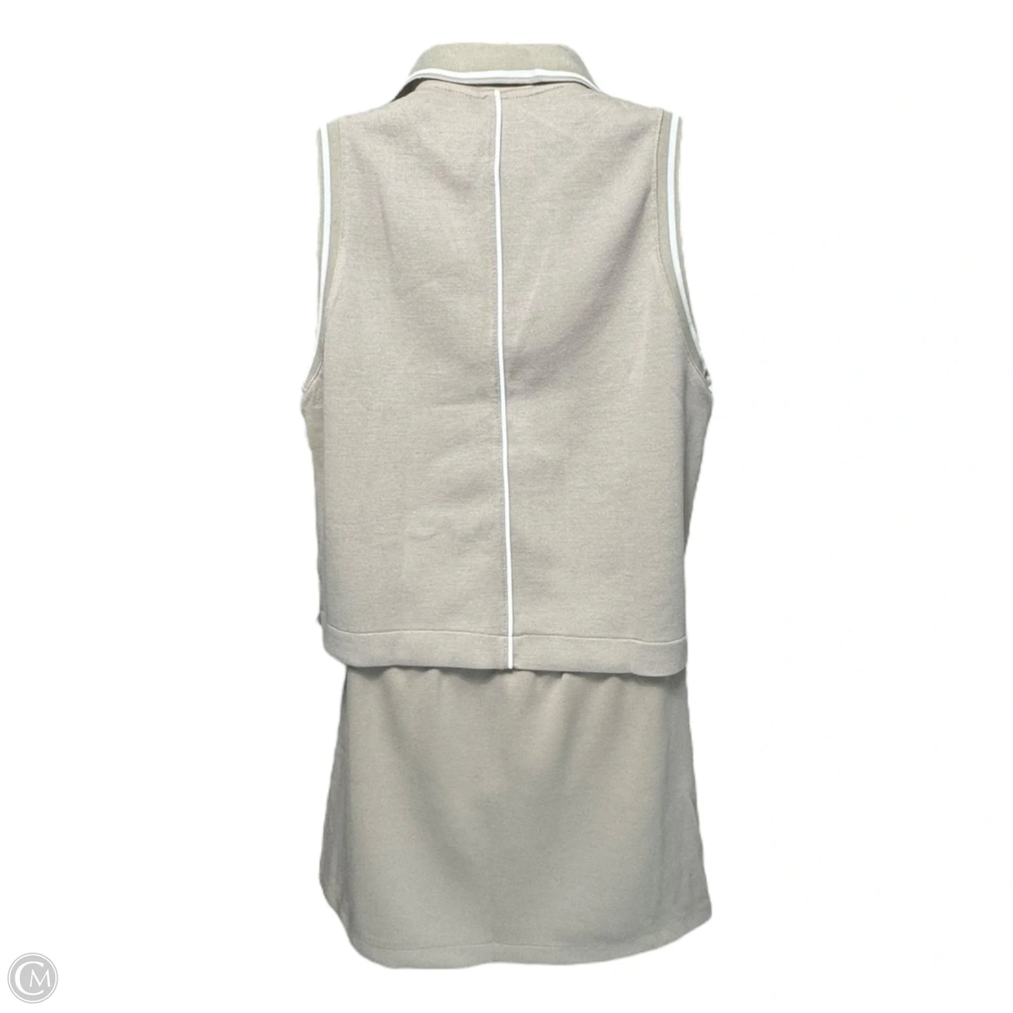 Airpique Skort & Sleeveless Polo Set 2pc By Spanx In Beige, Size: S