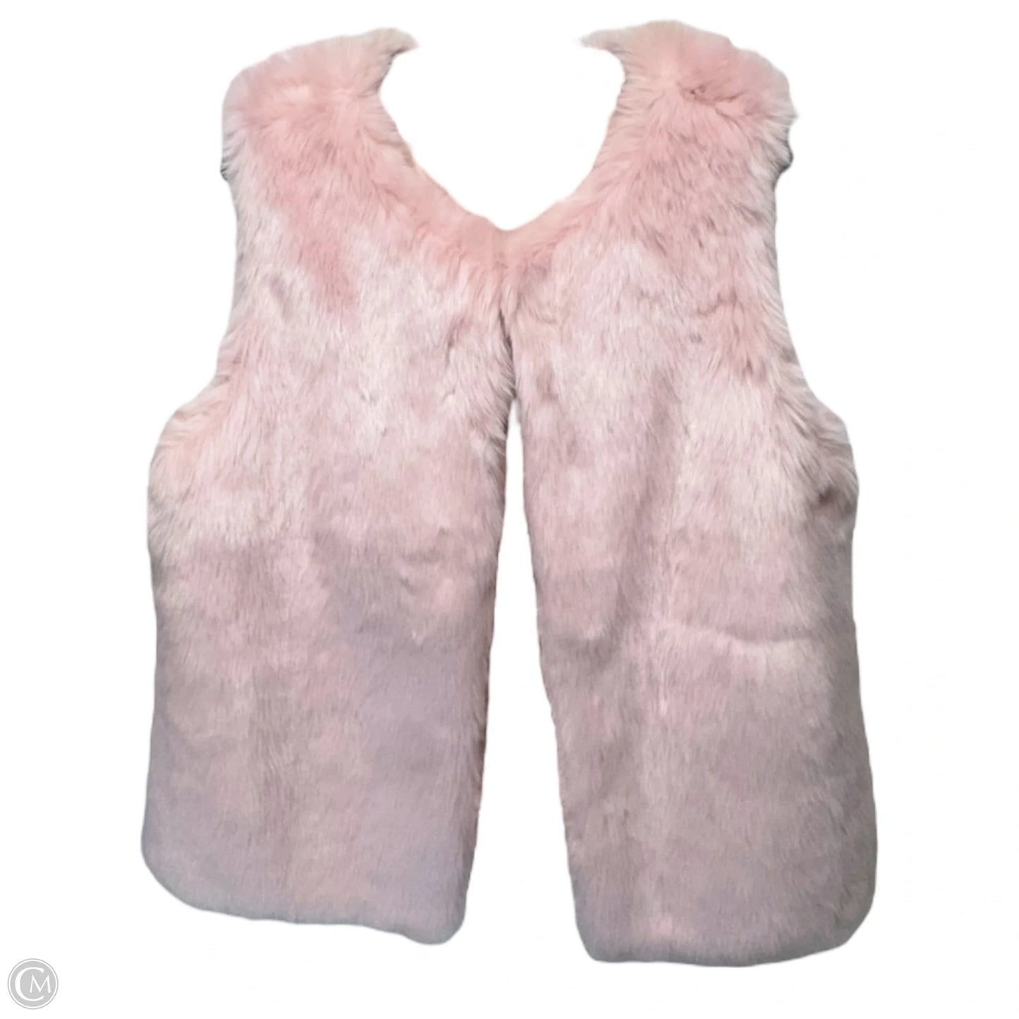 Vest Faux Fur & Sherpa By Talbots In Pink, Size: L
