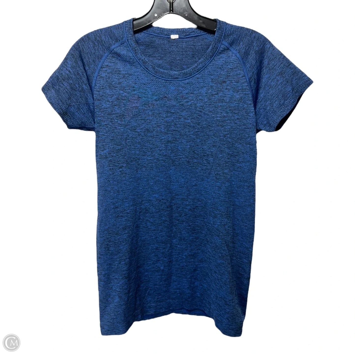 Athletic Top Short Sleeve By Lululemon In Blue, Size: 8
