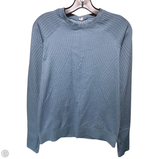 Athletic Top Long Sleeve Crewneck By Lululemon In Blue, Size: 8