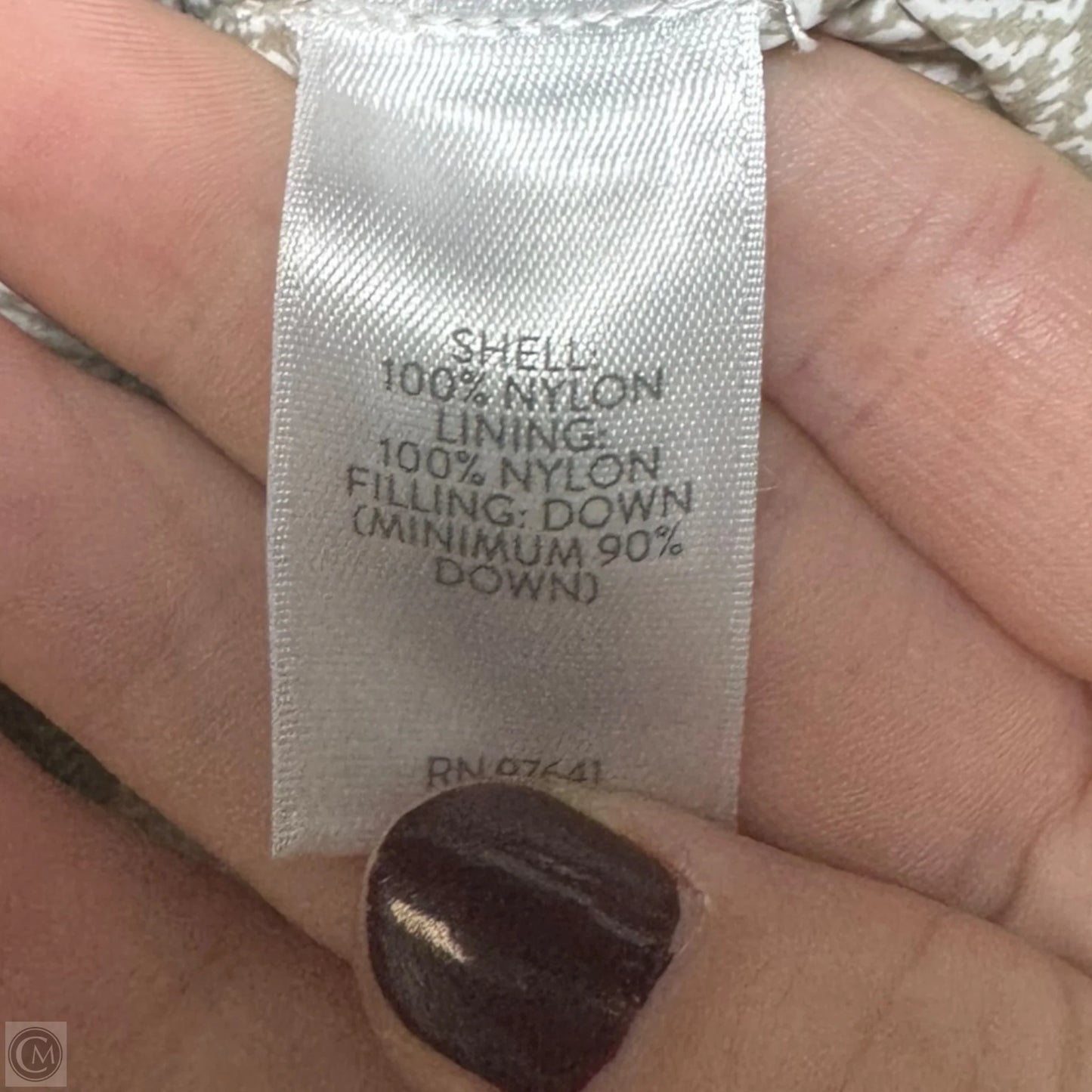 Vest Puffer & Quilted By J. Jill In Tan & White, Size: Sp