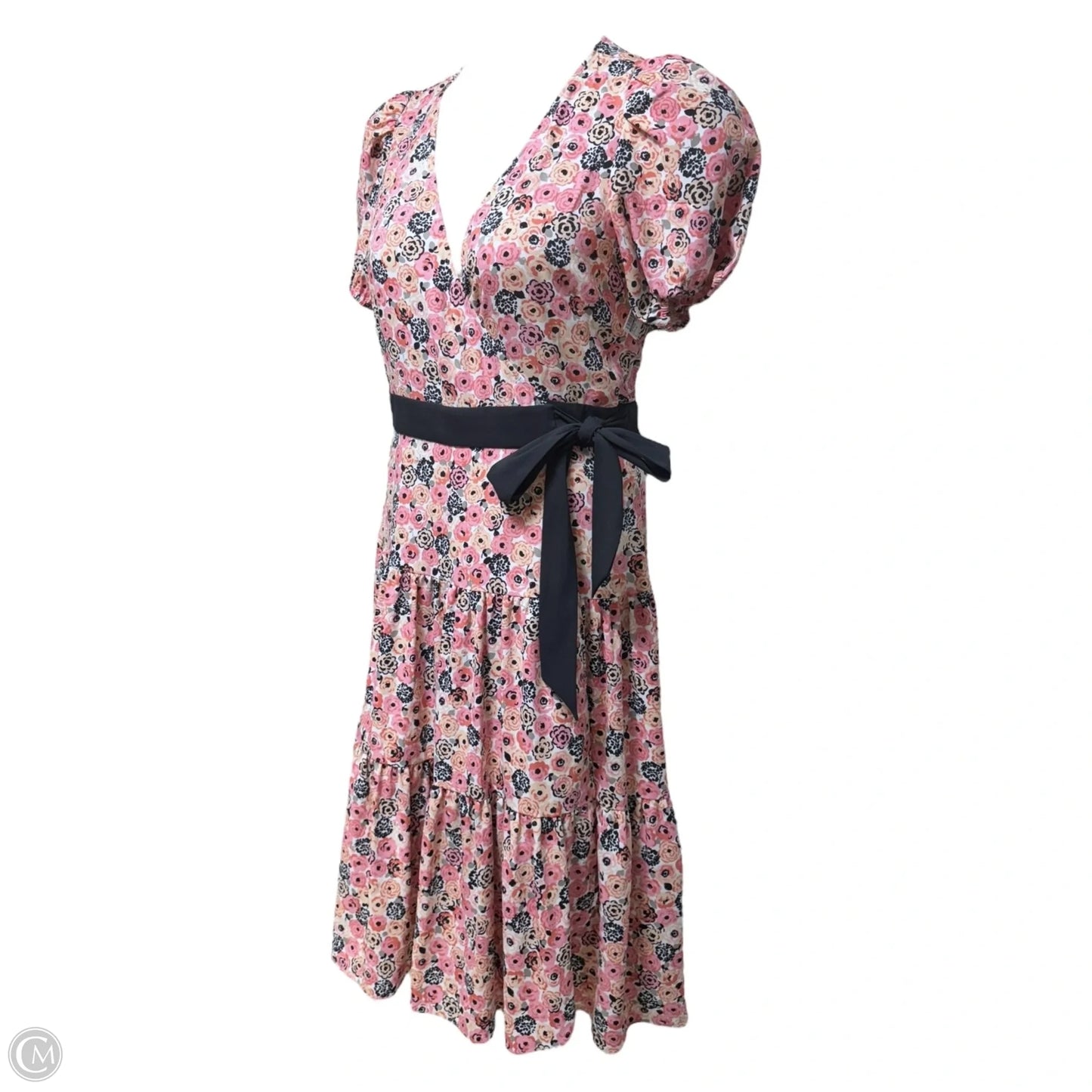Rosette Blooms Wrap Dress Designer By Kate Spade In Floral Print, Size: M