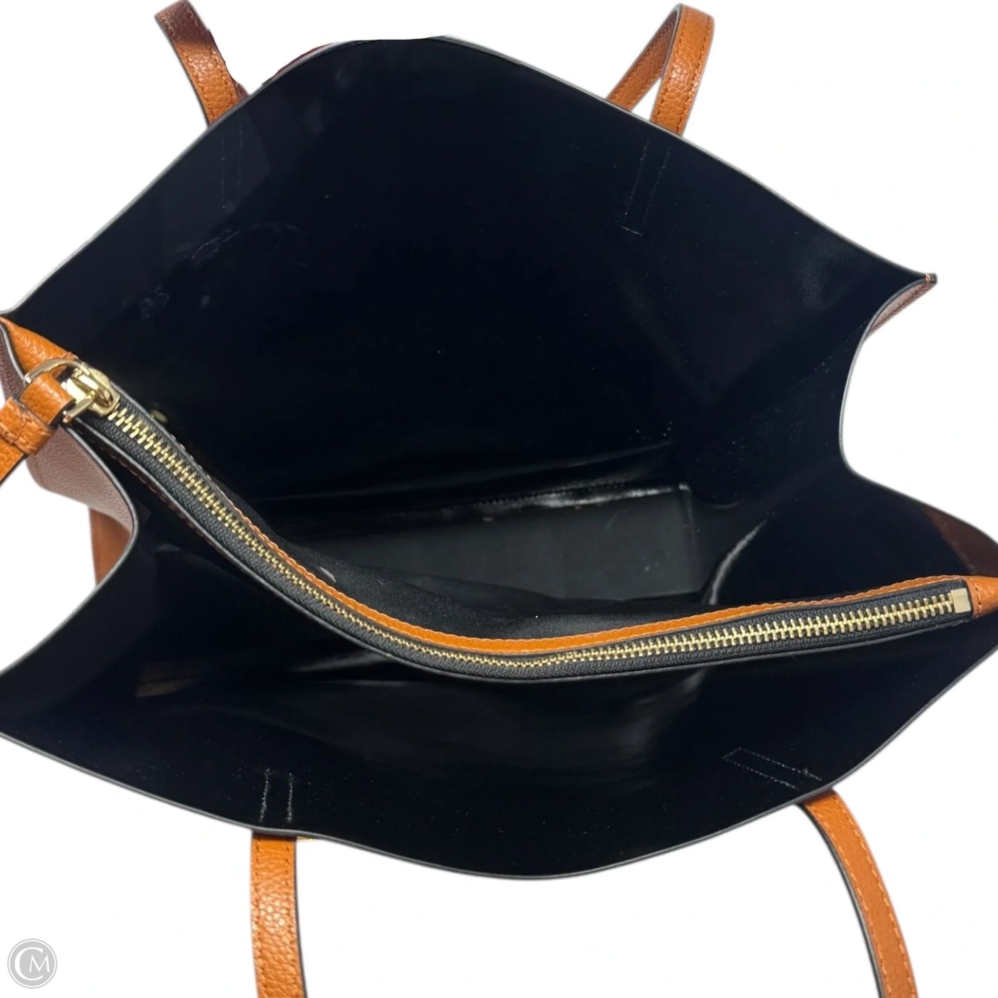 The Grind Leather Tote Luxury Designer By Marc Jacobs In Smoked Almond, Size: Medium