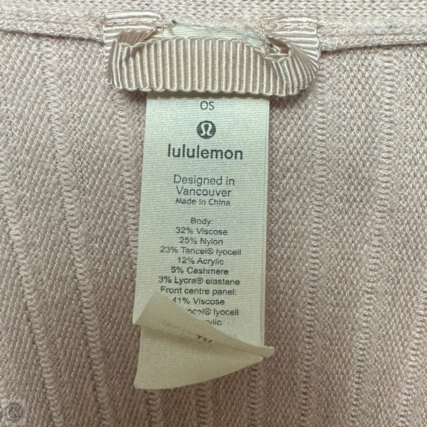 Shawl Sweater Cardigan By Lululemon In Pink, Size: Osfm