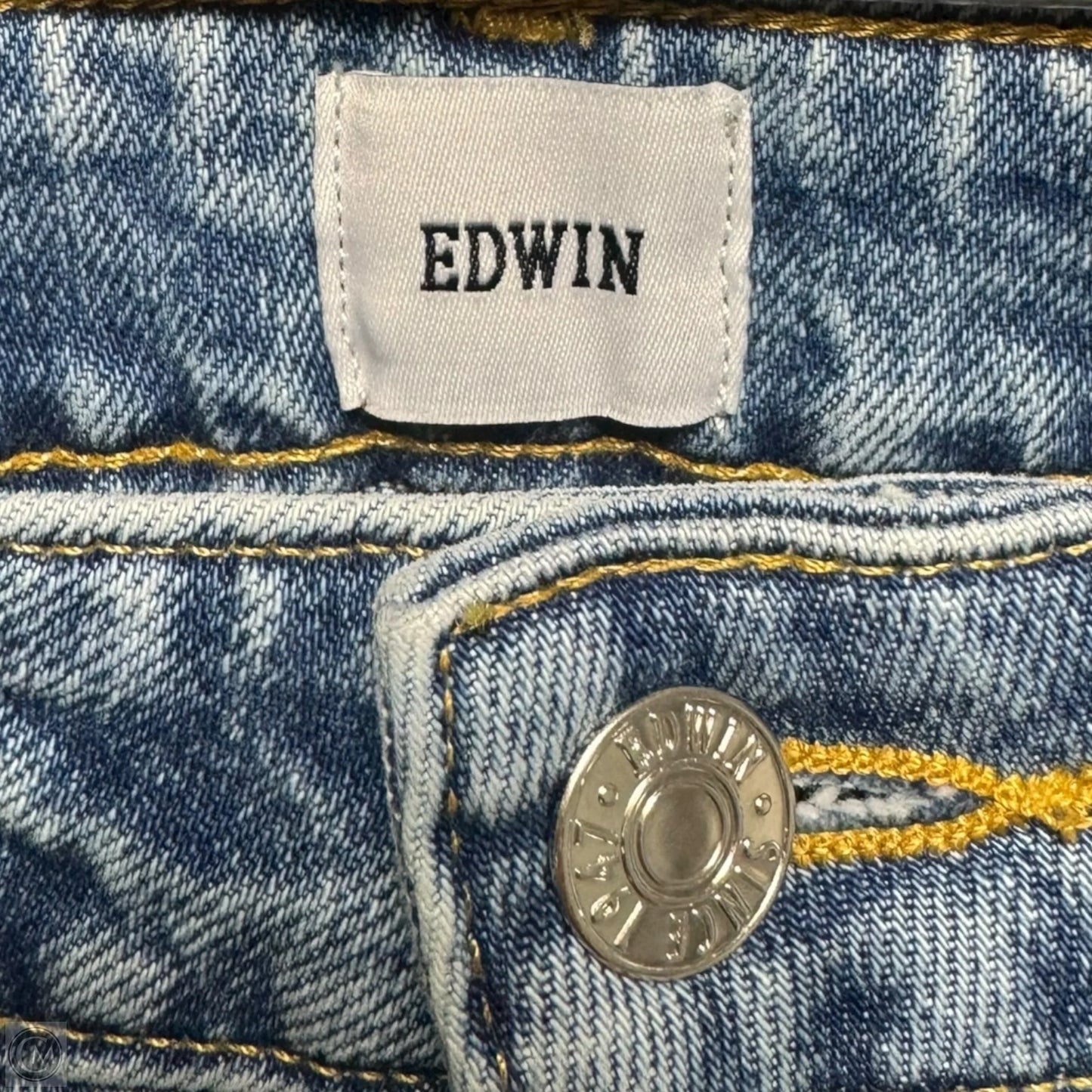 Sawyer Boyfriend Jeans By Edwin In Blue Denim, Size: 0/25