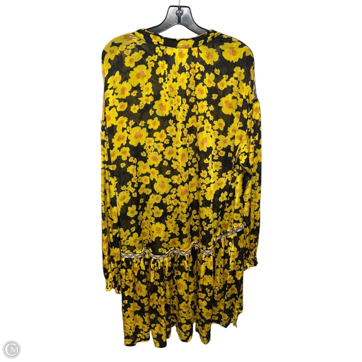 Love Letter Mesh Tunic Dress By Free People In Floral Print, Size: L