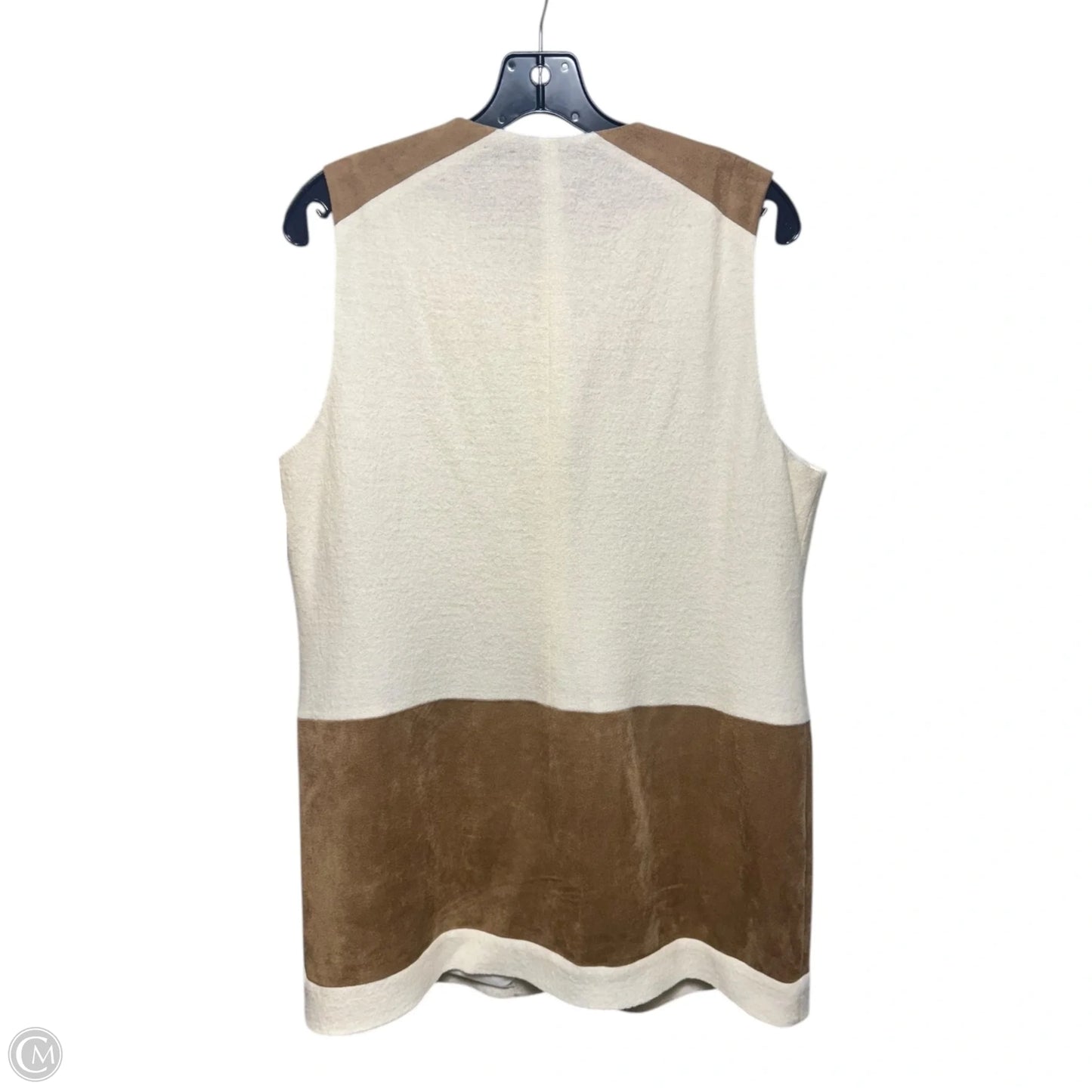 Vest Other By Chicos In Cream & Tan, Size: M