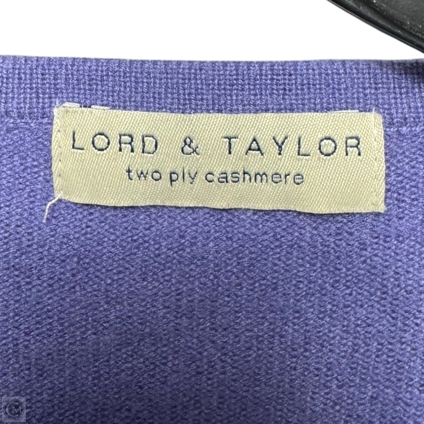Sweater Cardigan Cashmere By Lord And Taylor In Purple, Size: S