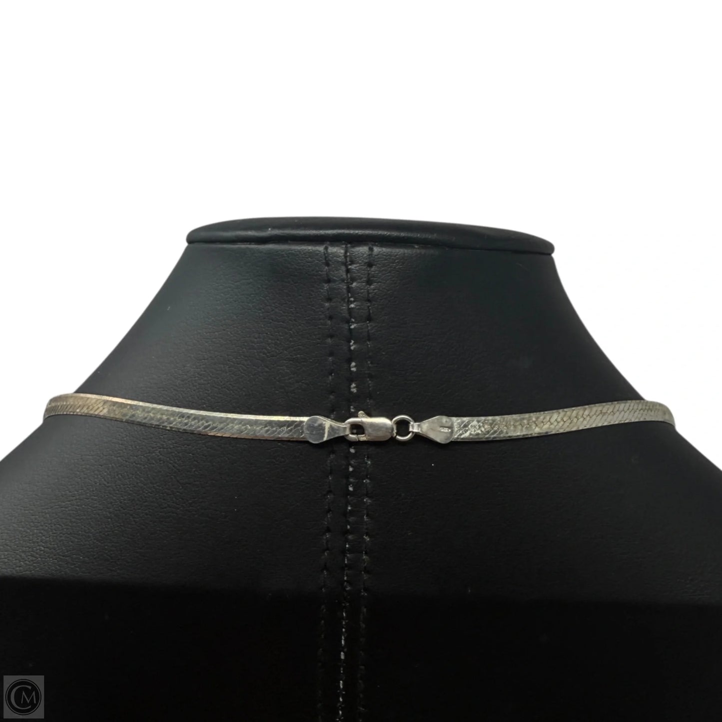 Italian Sterling Silver Herringbone Chain Necklace