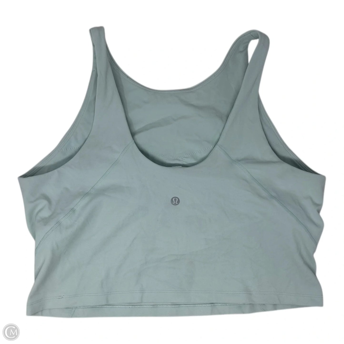 Athletic Tank Top By Lululemon In Aqua, Size: 14